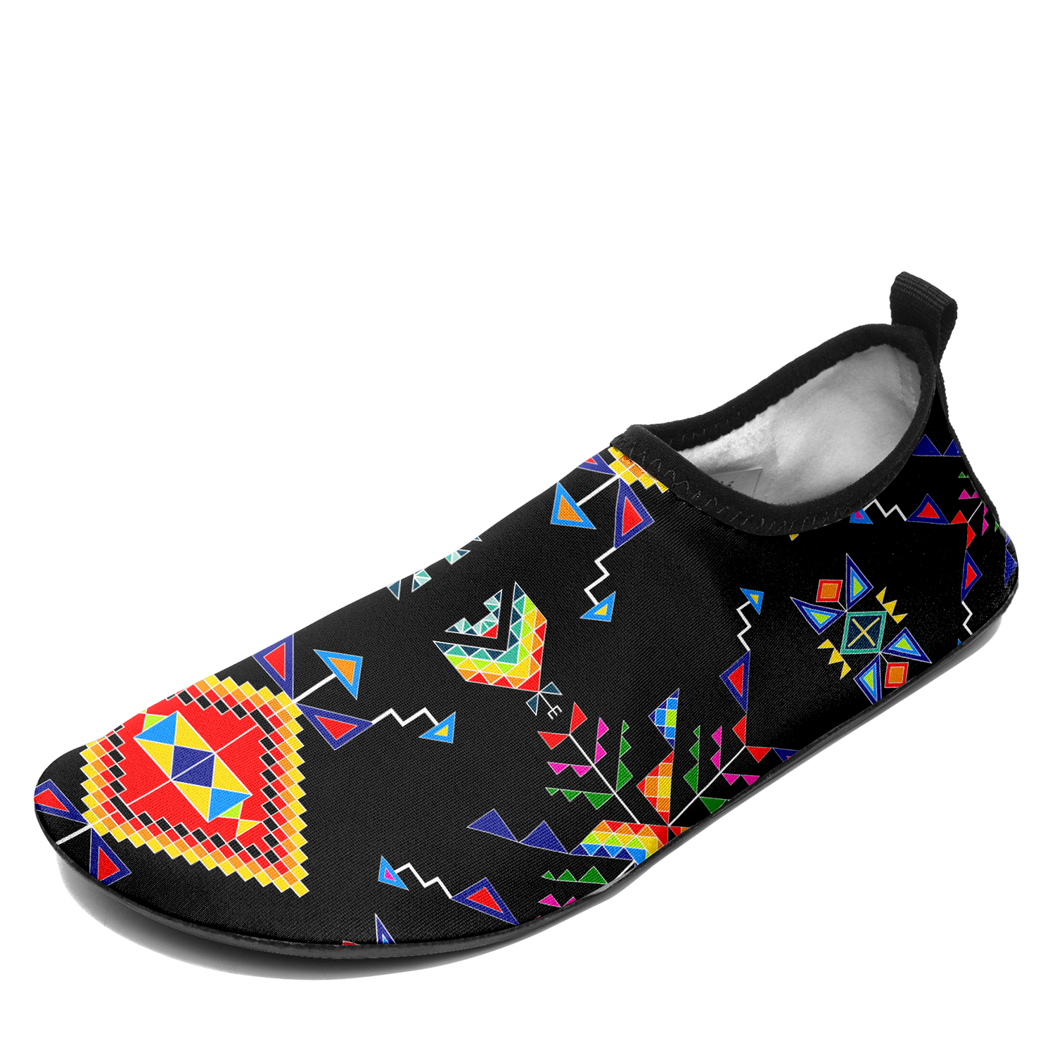 Buffalo Jump Black Kid's Sockamoccs Slip On Shoes