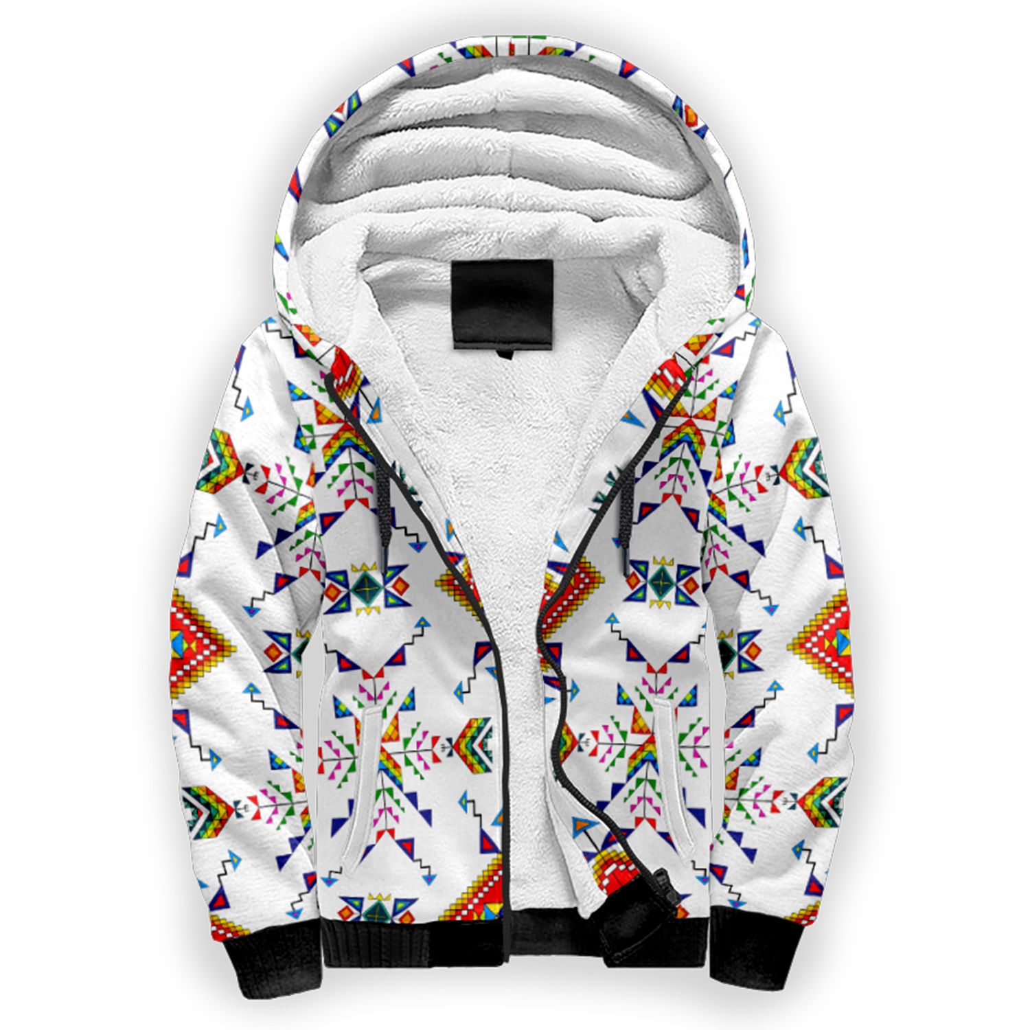 Buffalo Jump White Sherpa Hoodie