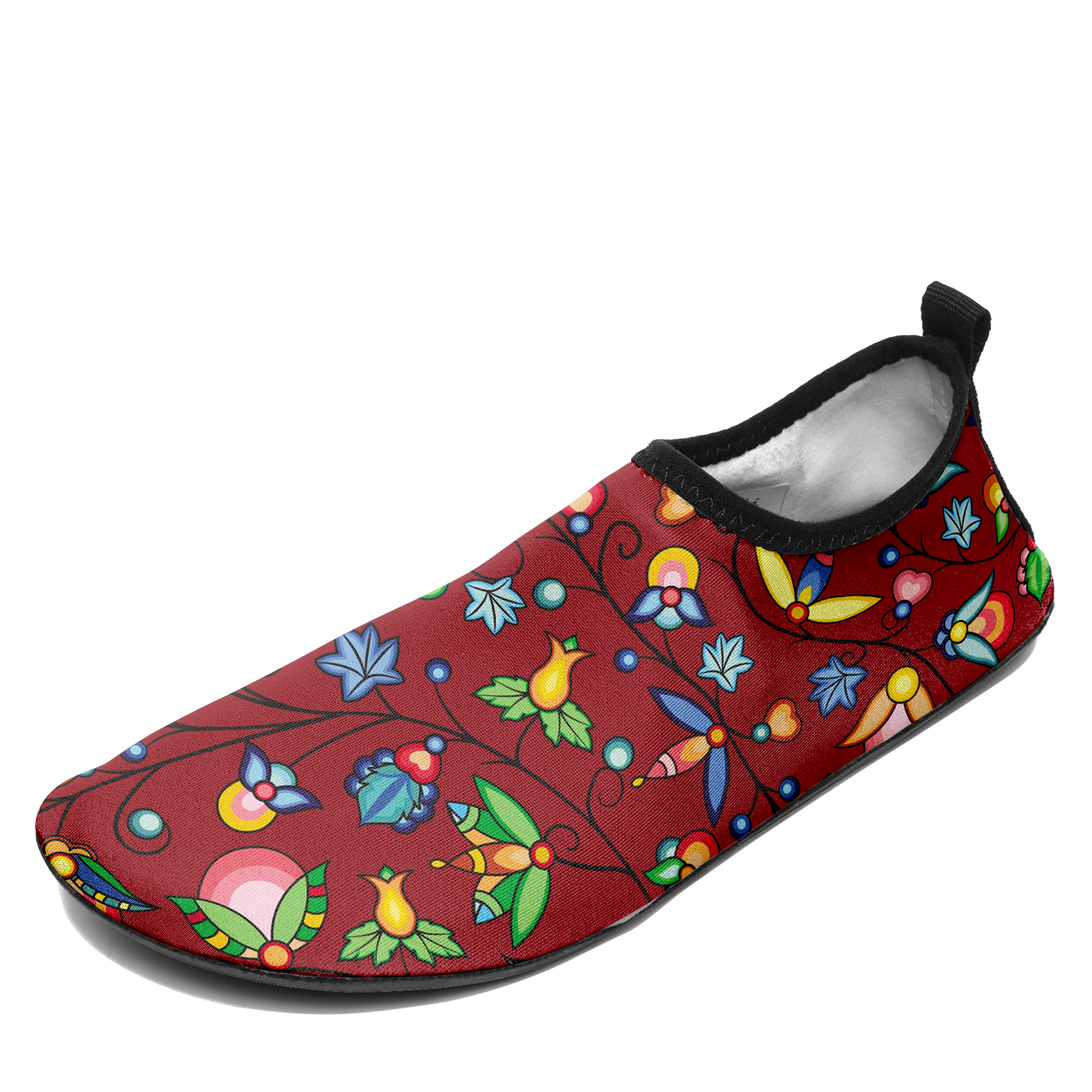 Prairie Plains Spirit Red Kid's Sockamoccs Slip On Shoes