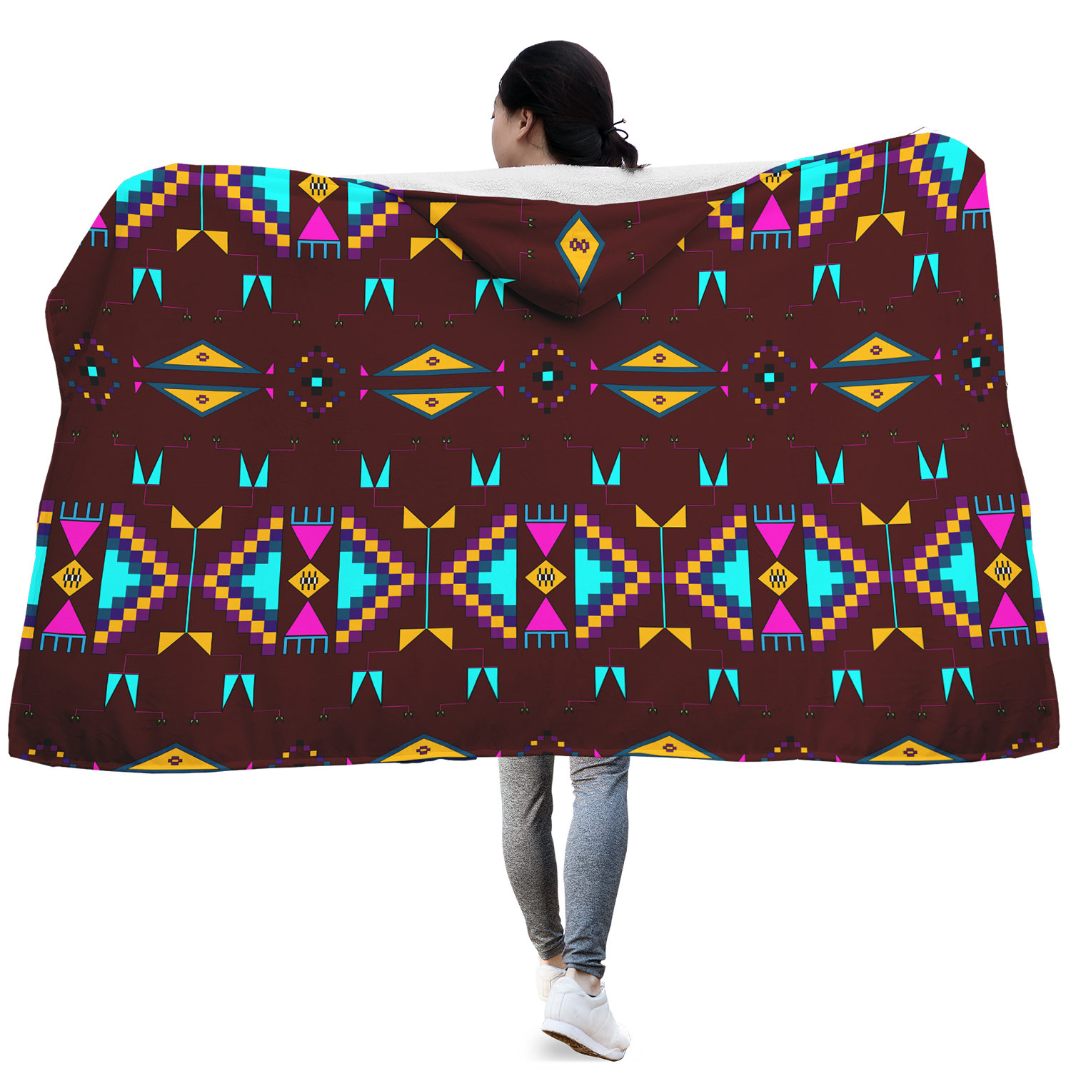 Rite of Passage Pemmican Berry Hooded Blanket