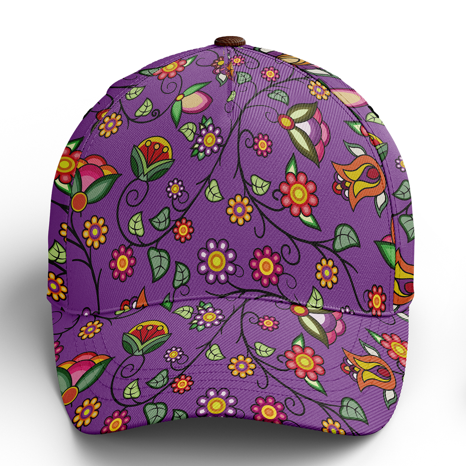 Heartbeat Petals Purple Snapback Hat