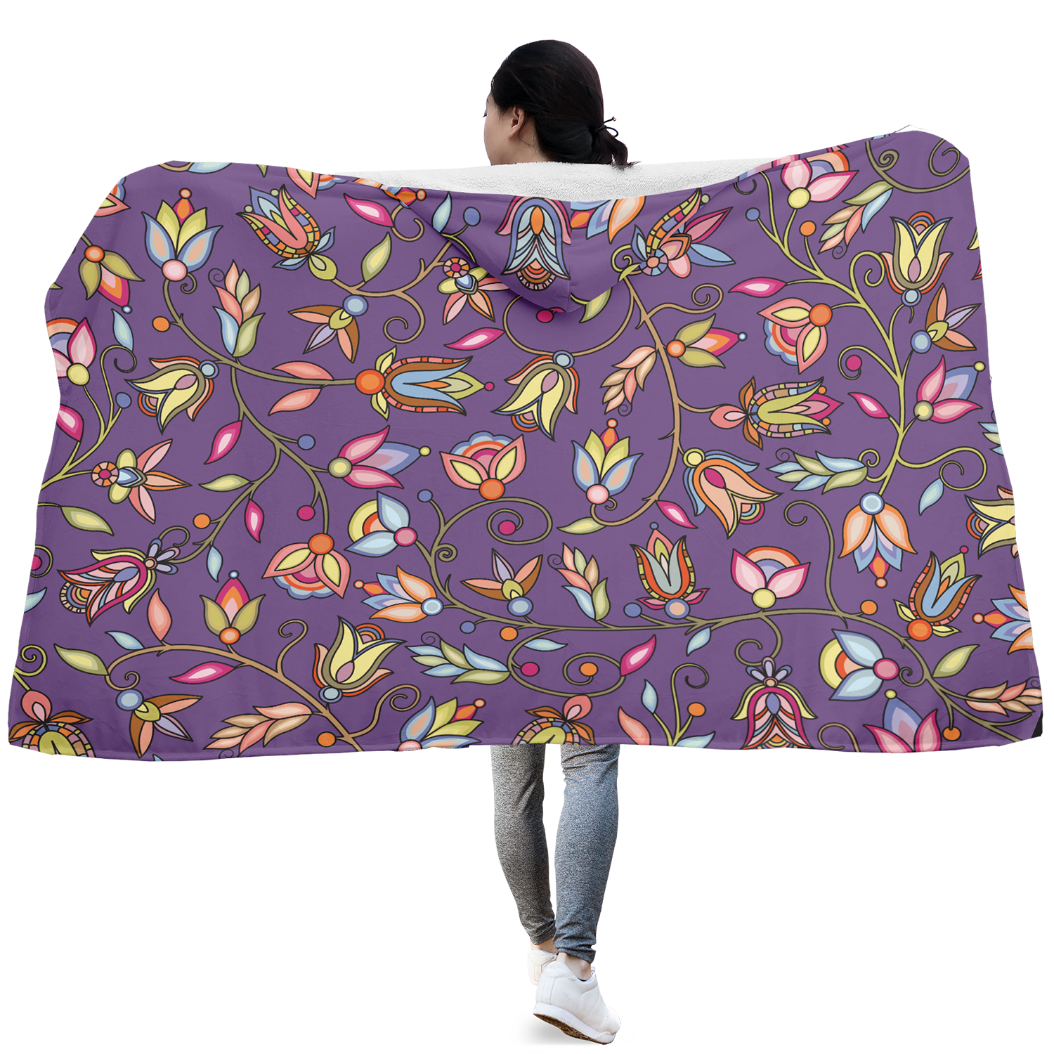 Buffalo Bloom Nightcloud Hooded Blanket