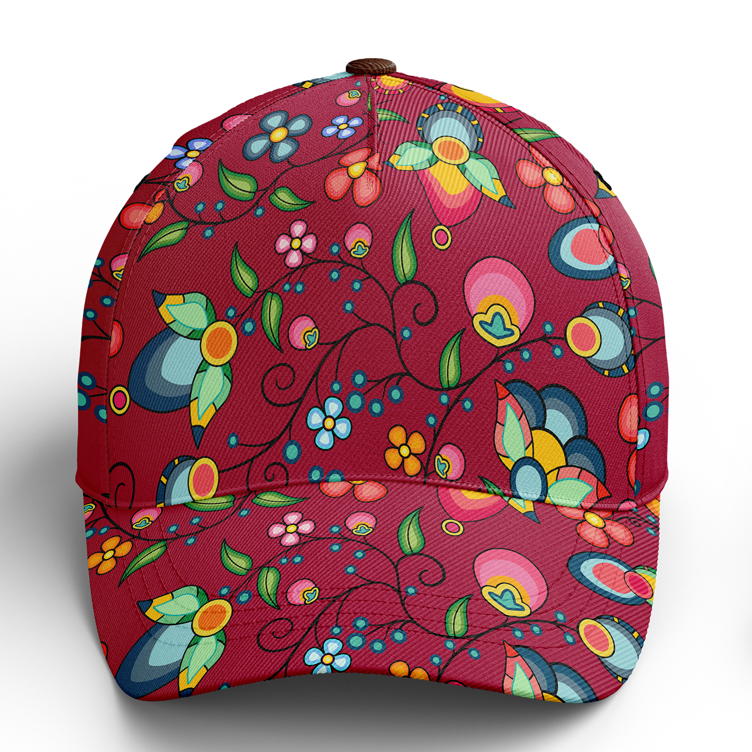 Floral Bounty Magenta Snapback Hat