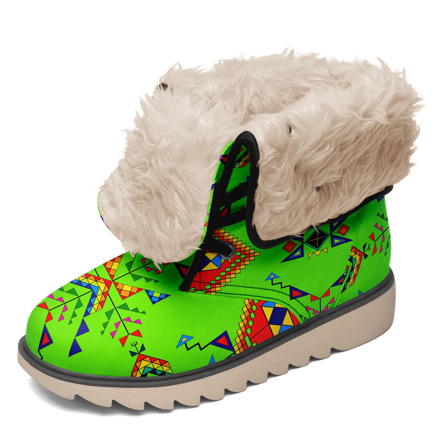 Buffalo Jump Neon Green Polar Winter Boots