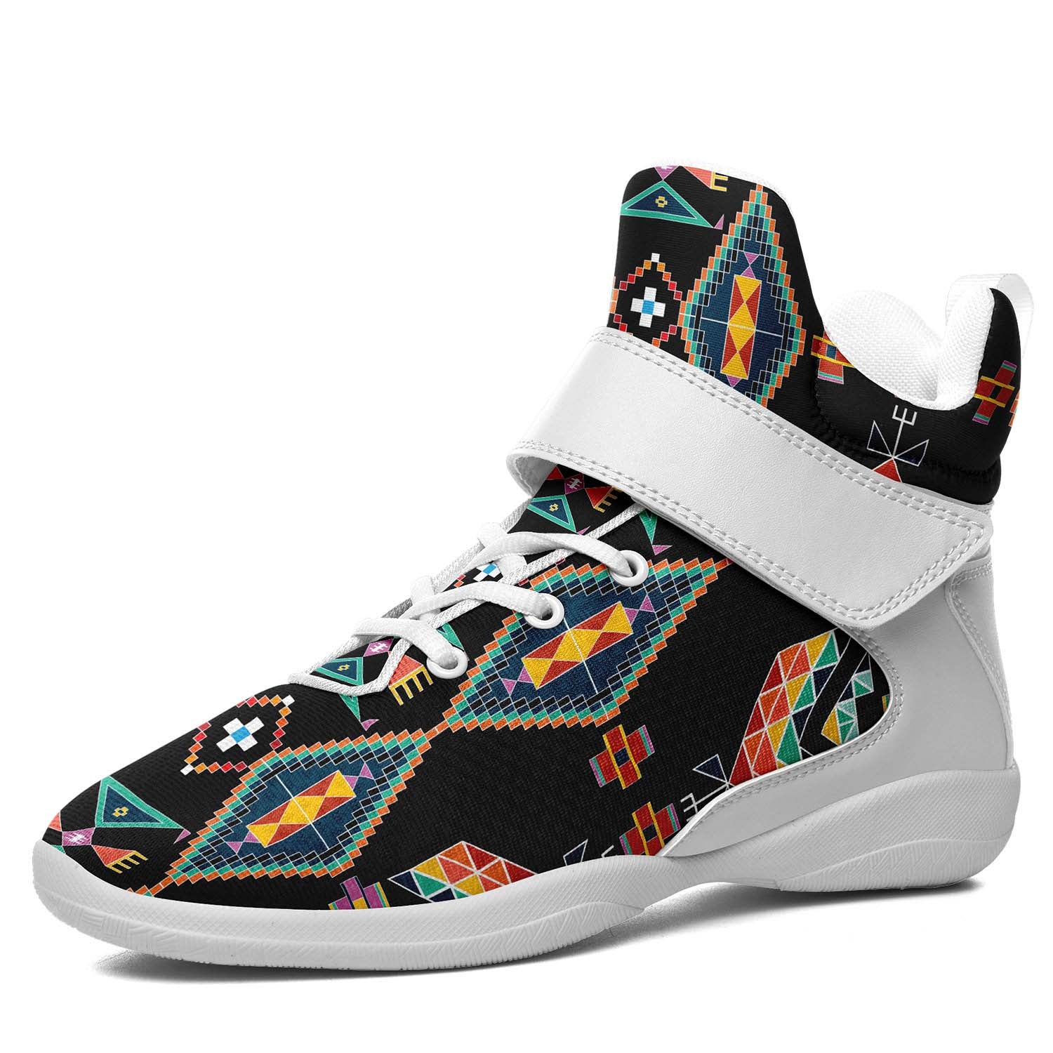 Travois Tipi Black Ipottaa Basketball / Sport High Top Shoes - White Sole