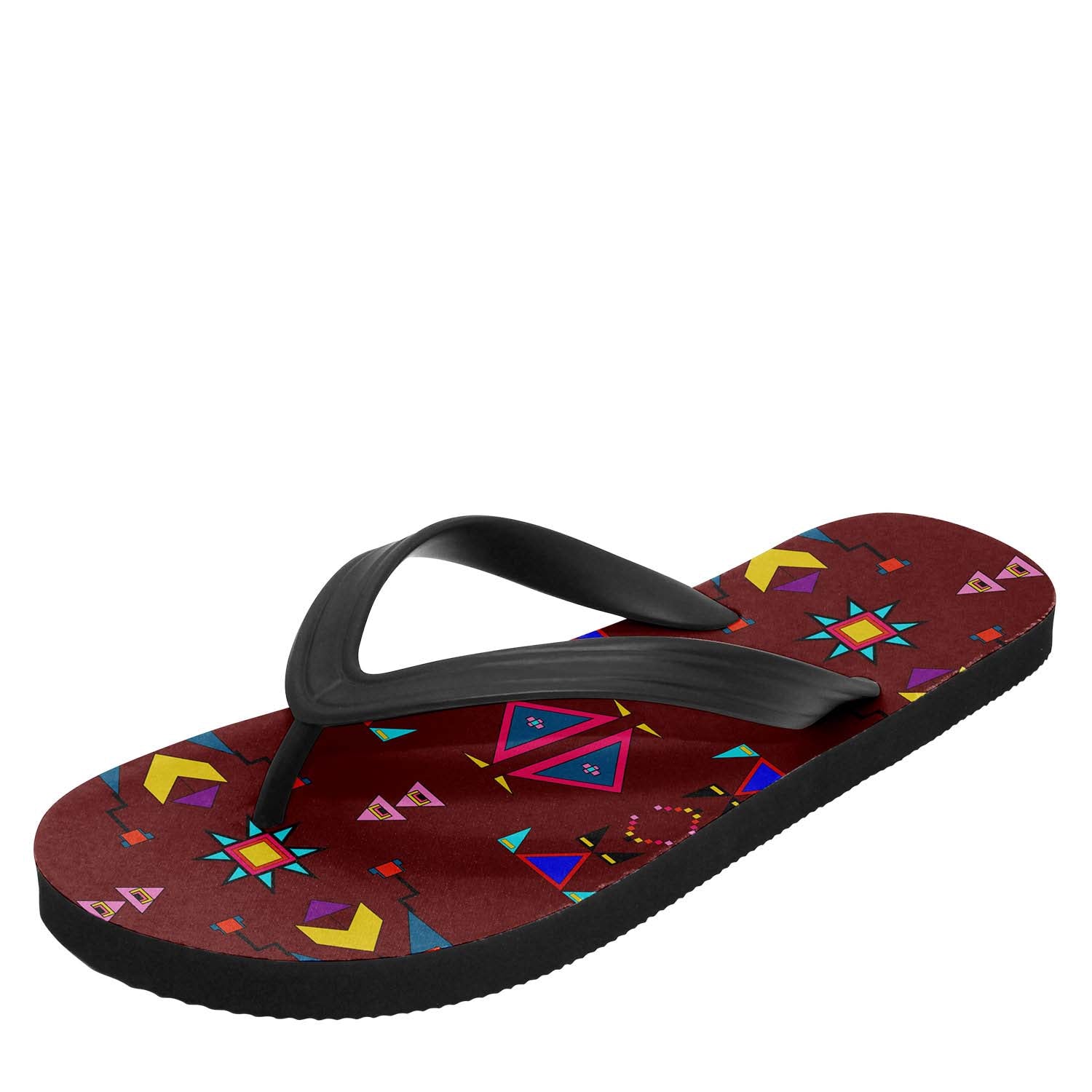 Enemy Territory Dark Maroon Flip Flops