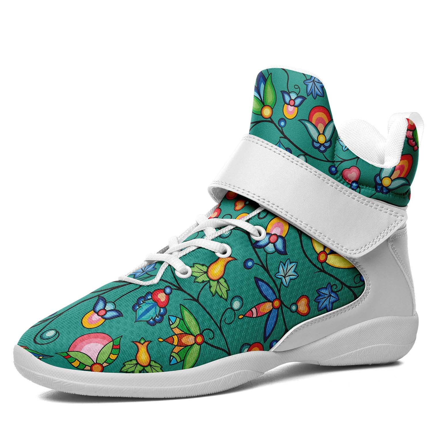 Prairie Plains Spirit Afternoon Sky Ipottaa Basketball / Sport High Top Shoes - White Sole