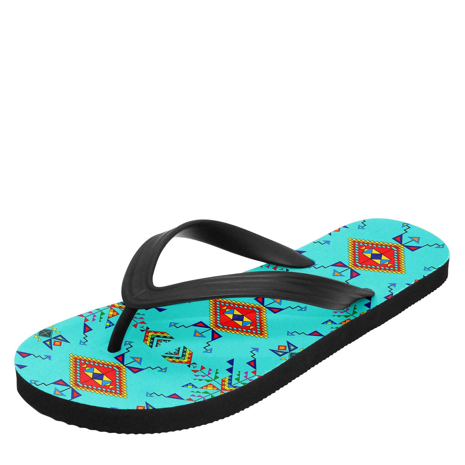 Buffalo Jump Turquoise Flip Flops