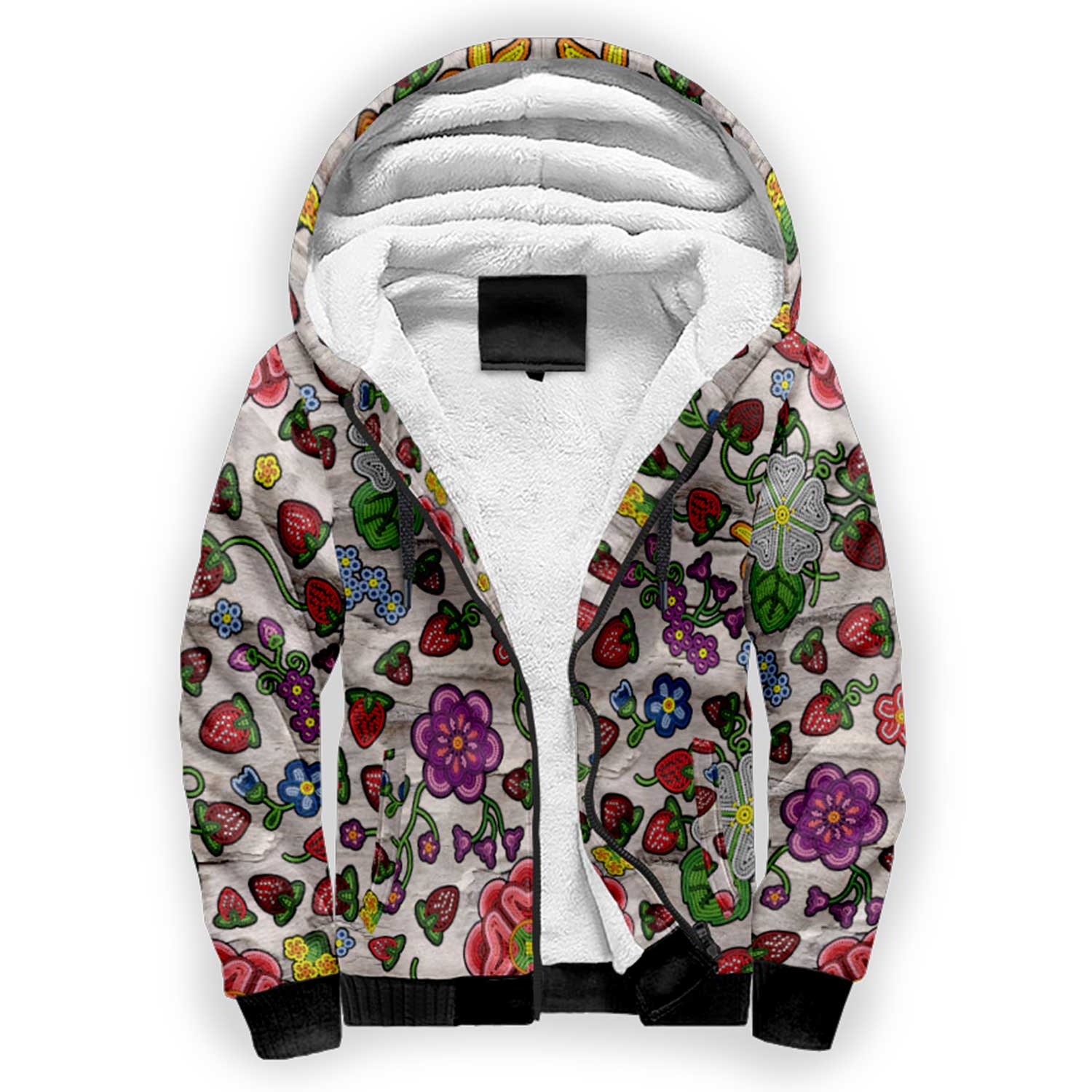 Berry Pop Bright Birch Sherpa Hoodie