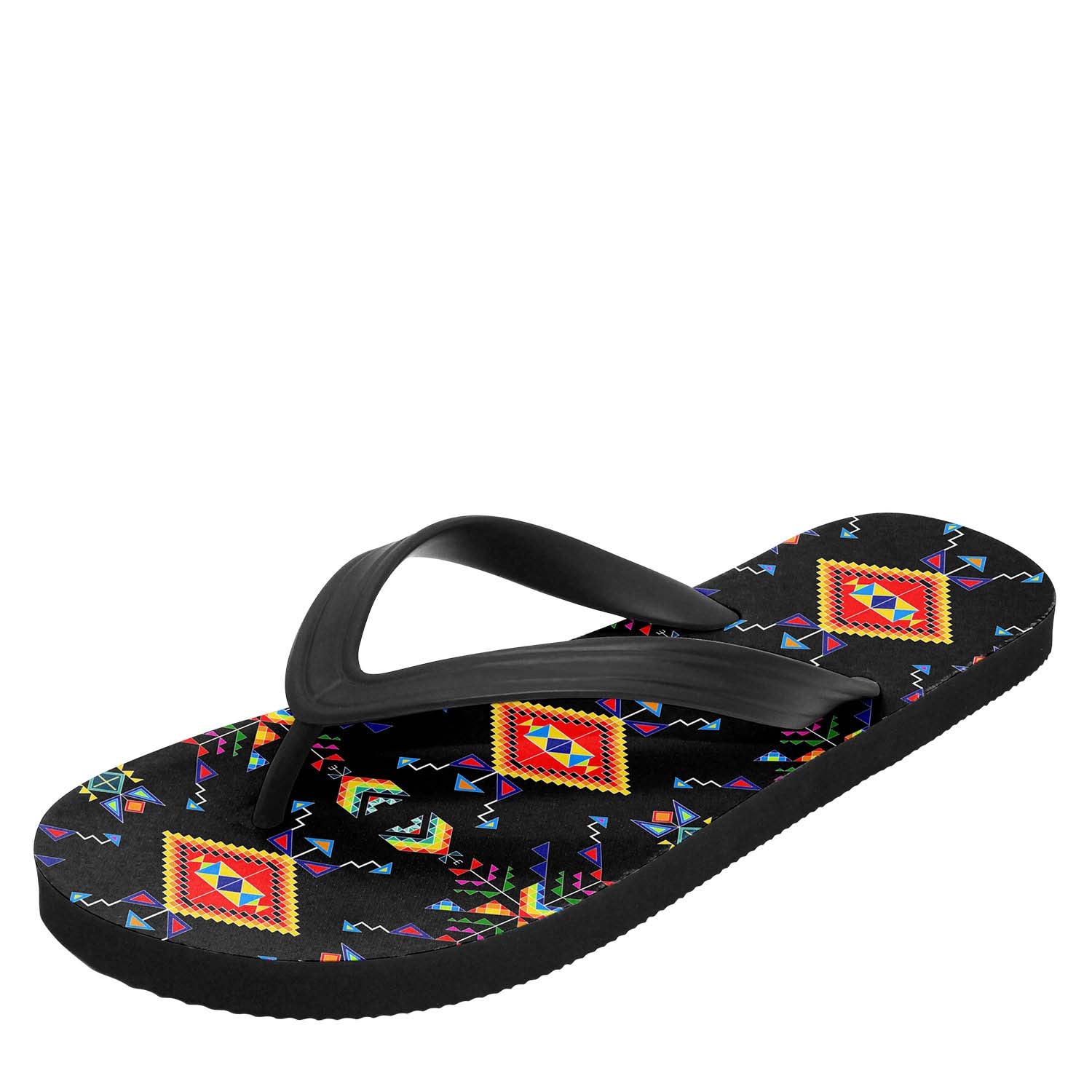Buffalo Jump Black Flip Flops