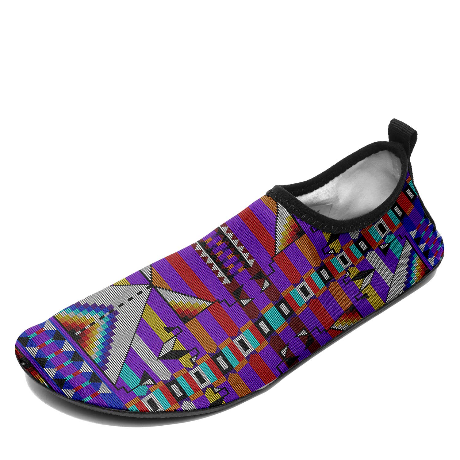 Medicine Blessing Purple Kid's Sockamoccs Slip On Shoes