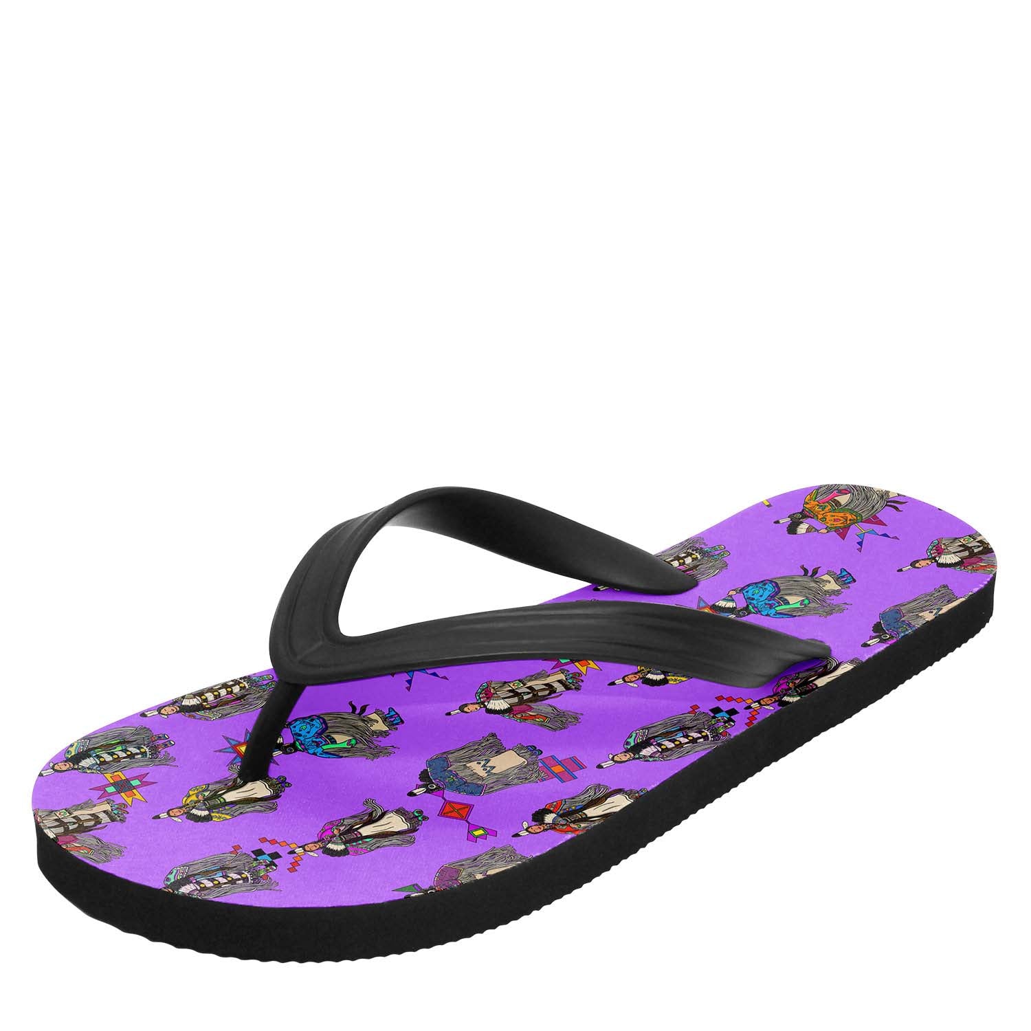 Women's Tradish Dancers Purple Flip Flops