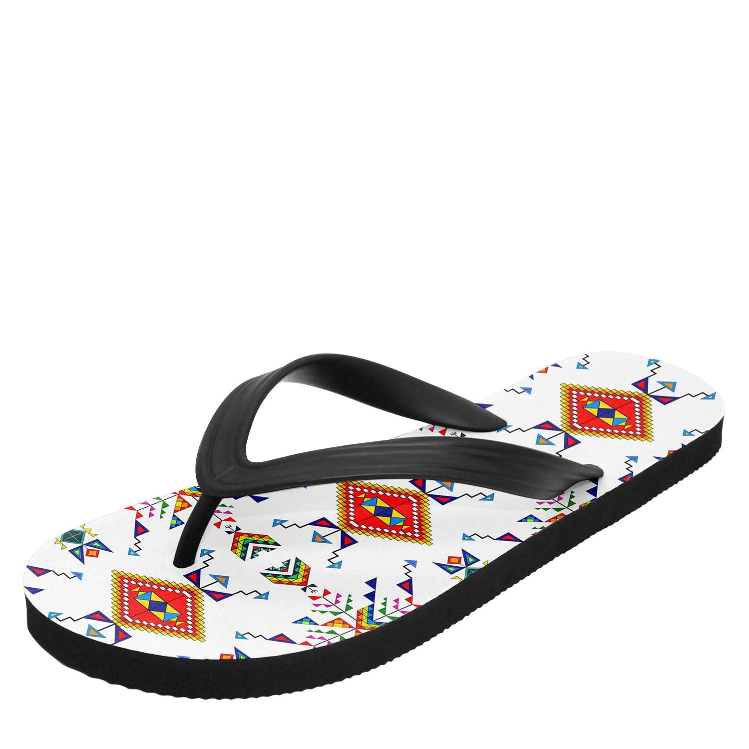 Buffalo Jump White Flip Flops