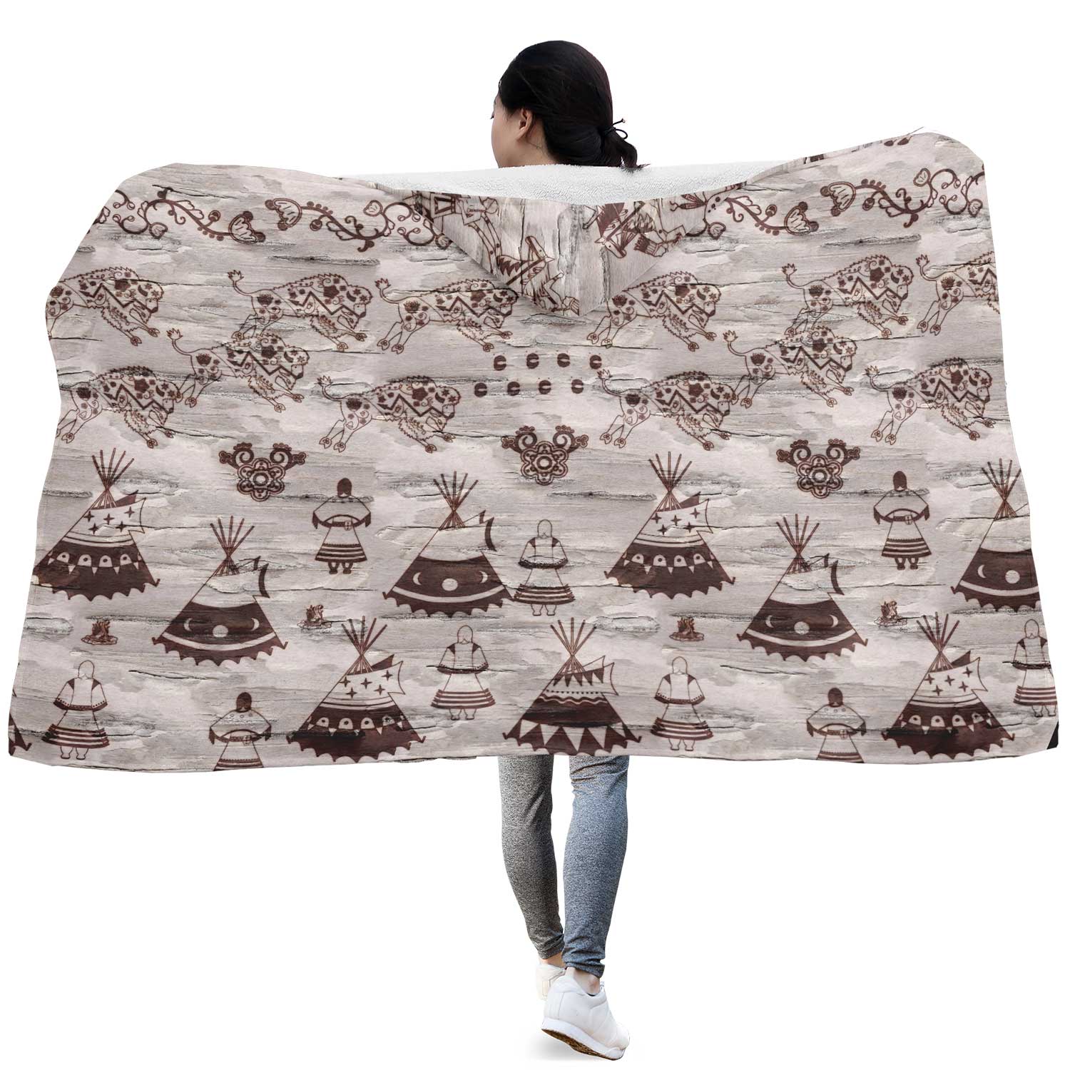 Heart of The Forest Hooded Blanket