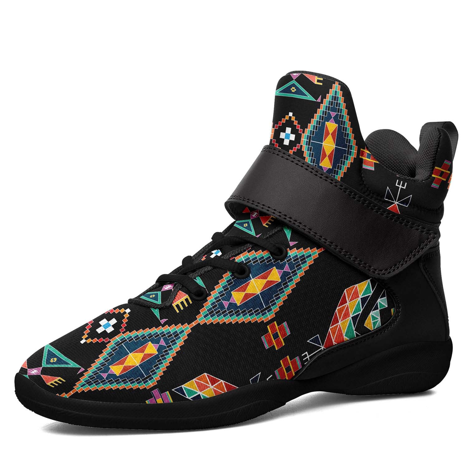 Travois Tipi Black Ipottaa Basketball / Sport High Top Shoes - Black Sole