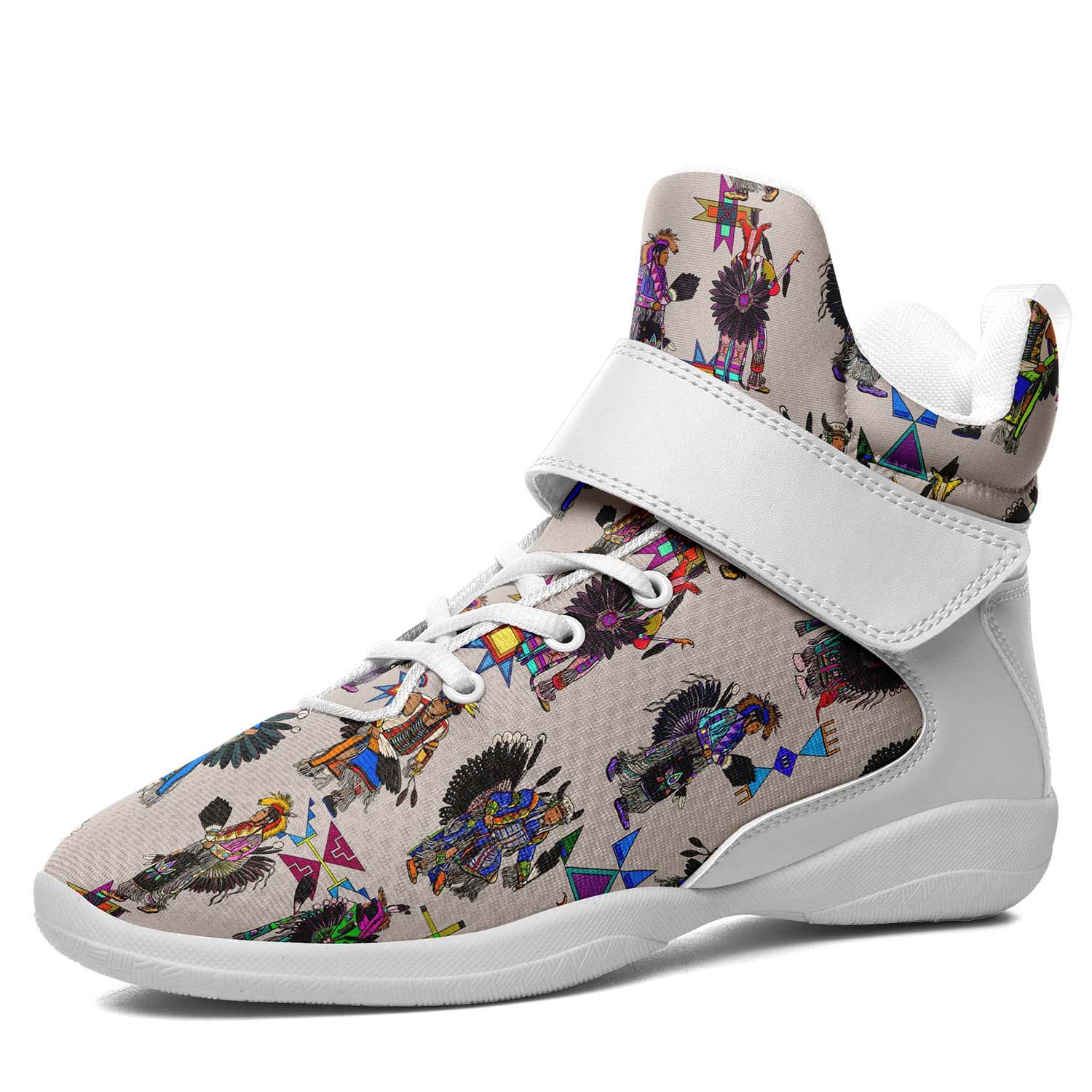 Men's Tradish Dancers Muslin Ipottaa Basketball / Sport High Top Shoes - White Sole