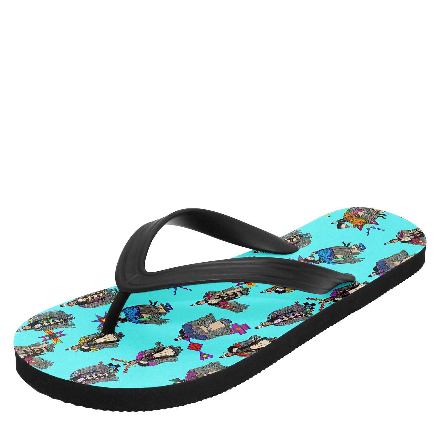 Women's Tradish Dancers Turquoise Flip Flops