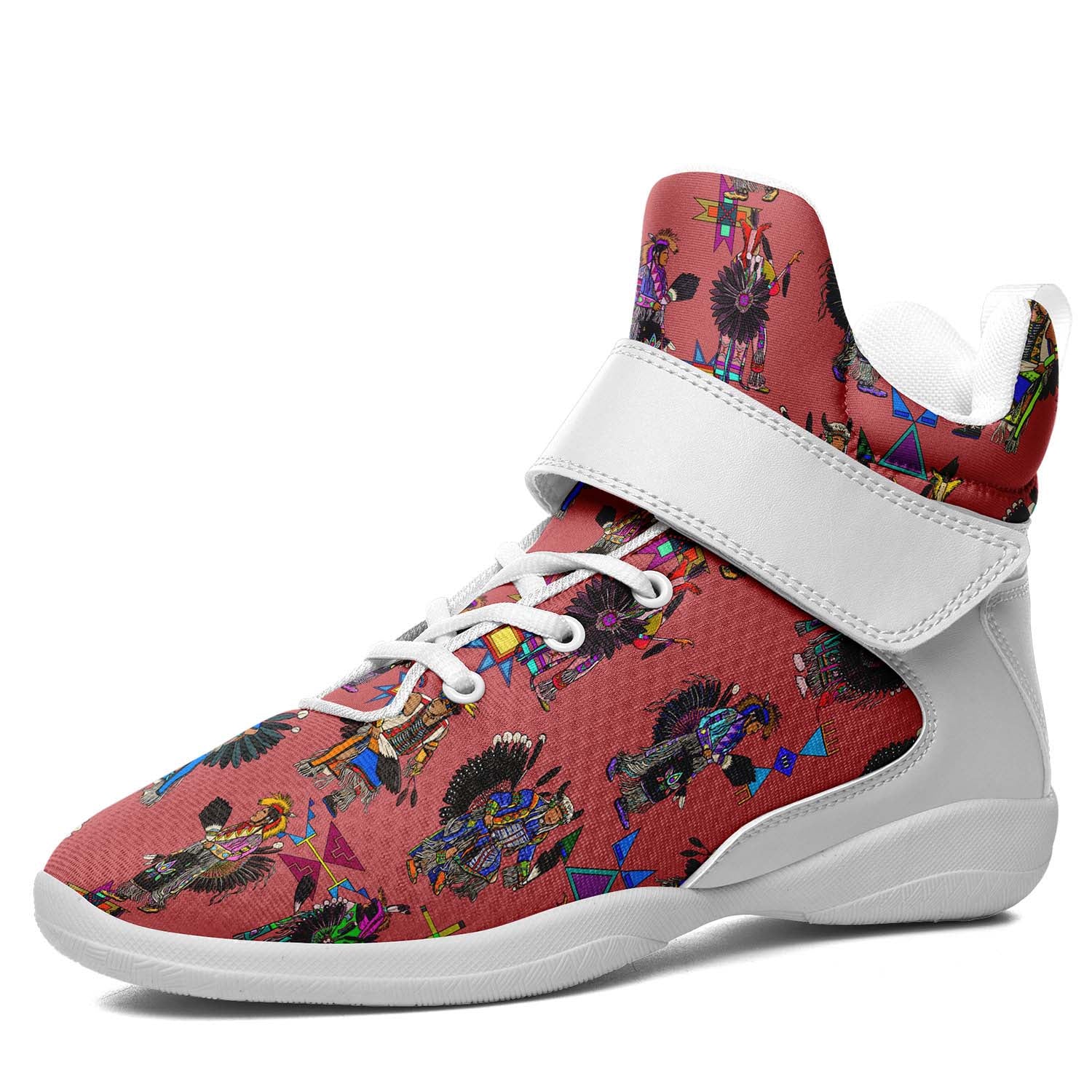 Men's Tradish Dancers Terra Cotta Ipottaa Basketball / Sport High Top Shoes - White Sole