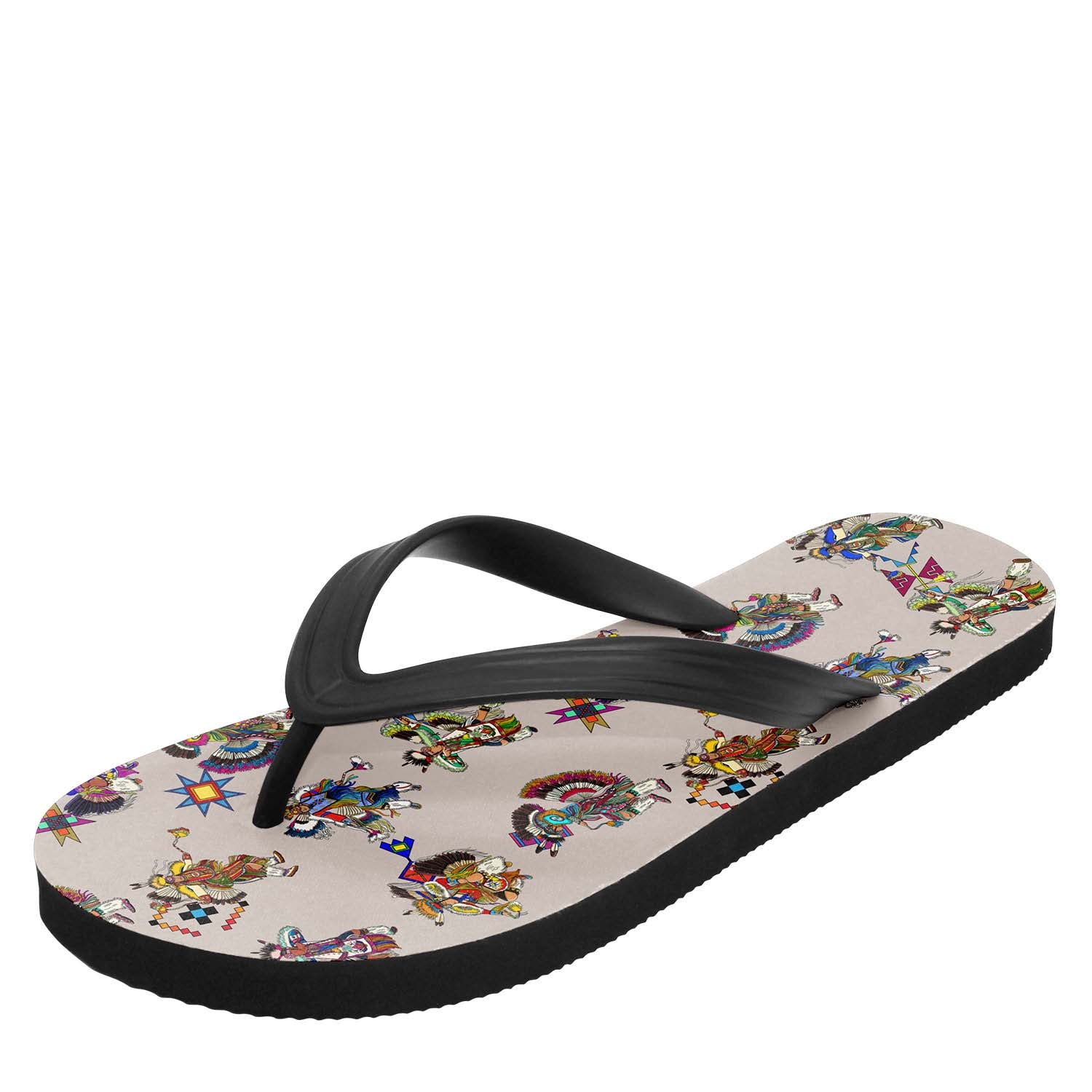 Men's Fancy Dancers Muslin Flip Flops