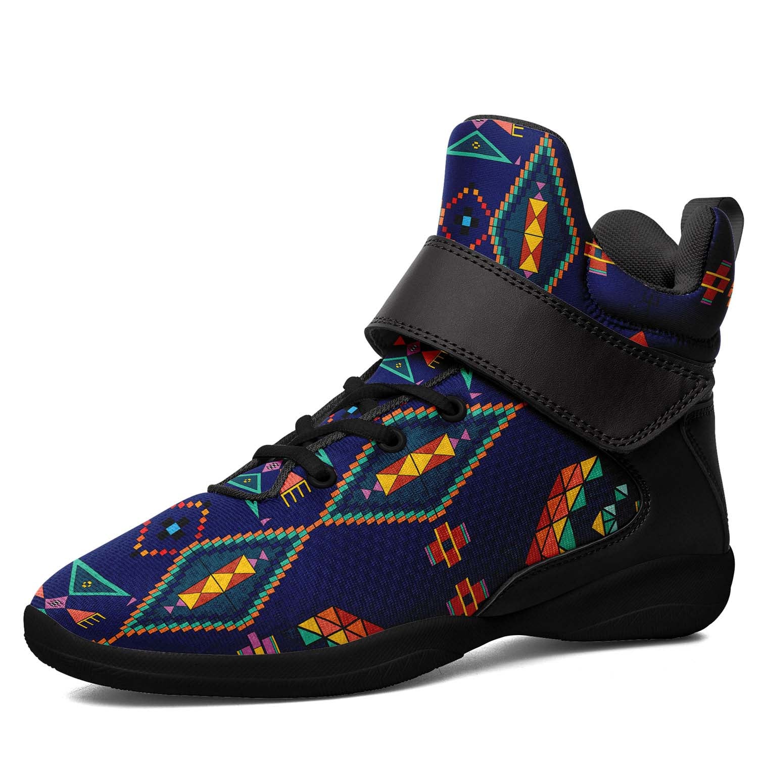 Travois Tipi Blue Ipottaa Basketball / Sport High Top Shoes - Black Sole