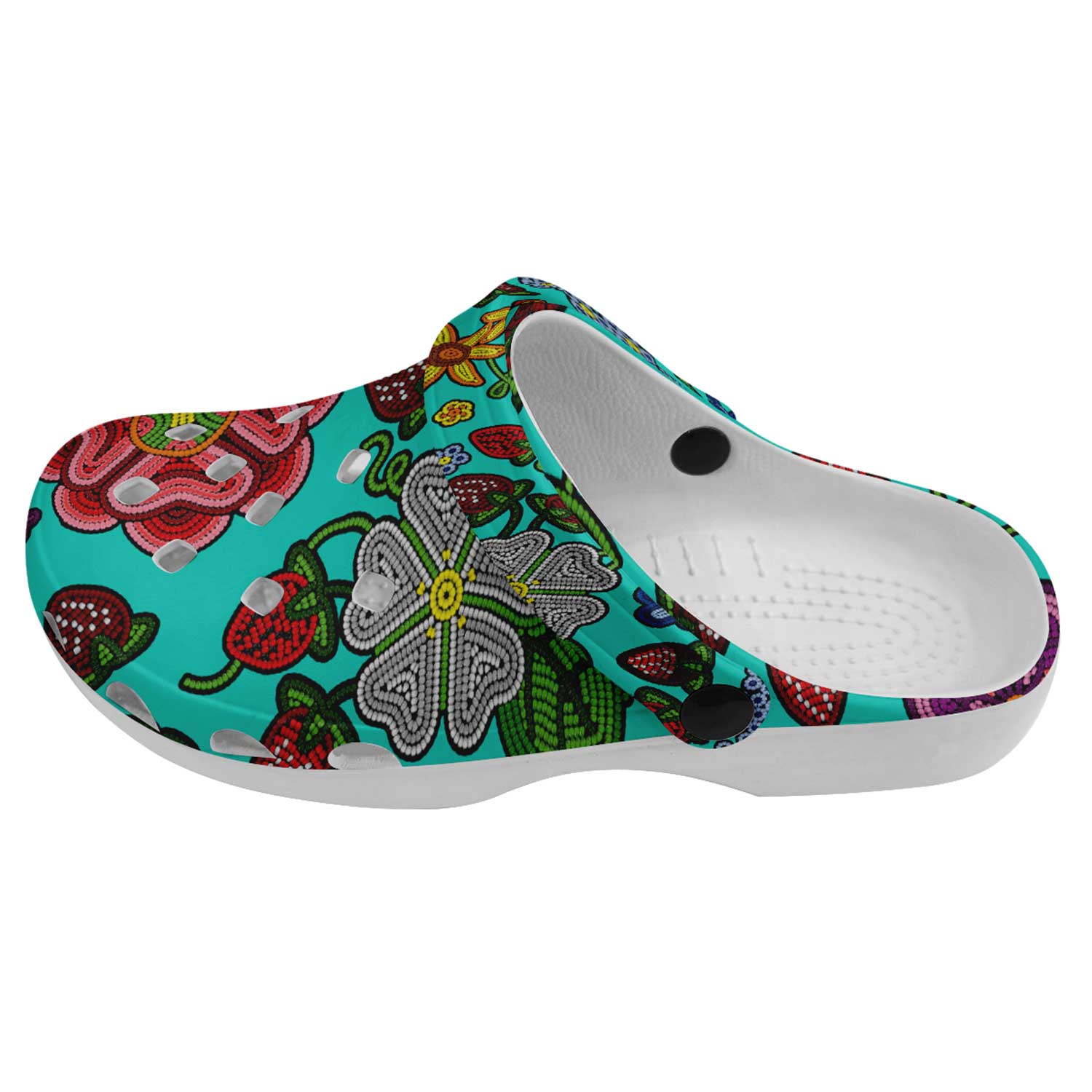 Berry Pop Turquoise Muddies Unisex Clog Shoes