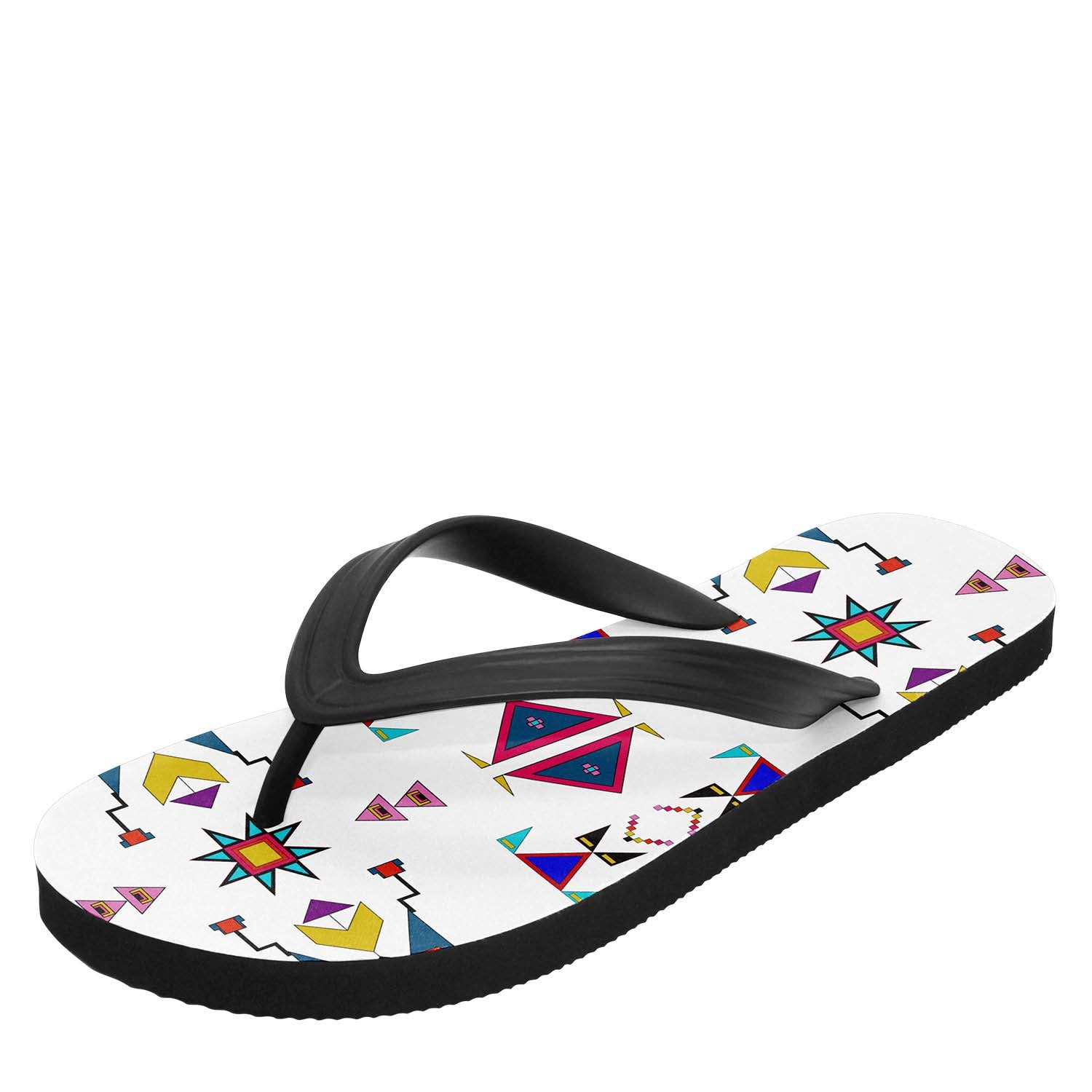 Enemy Territory White Flip Flops