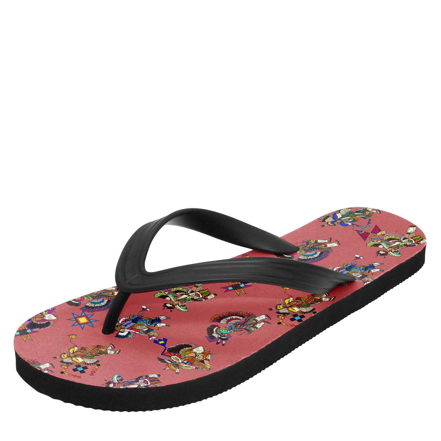 Men's Fancy Dancers Terra Cotta Flip Flops