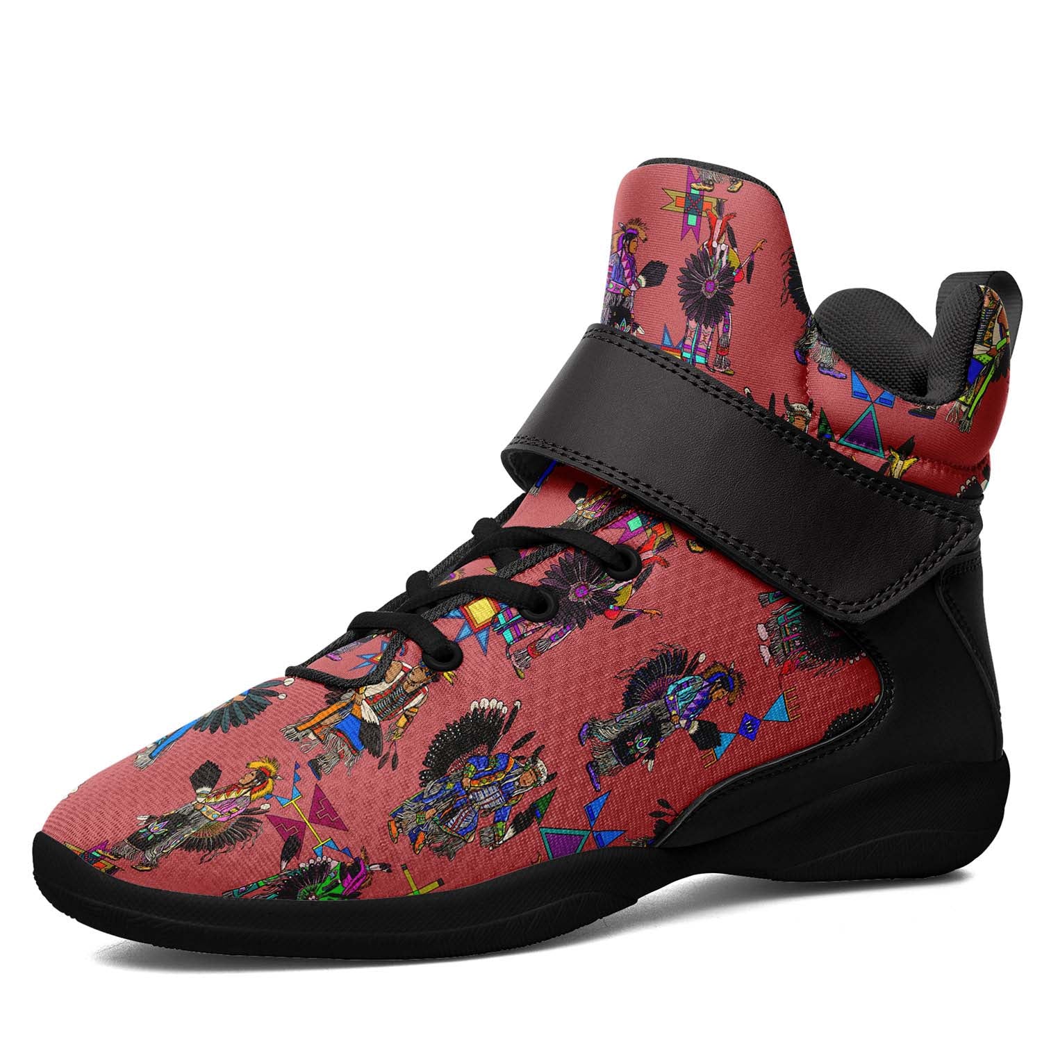 Men's Tradish Dancers Terra Cotta Ipottaa Basketball / Sport High Top Shoes - Black Sole