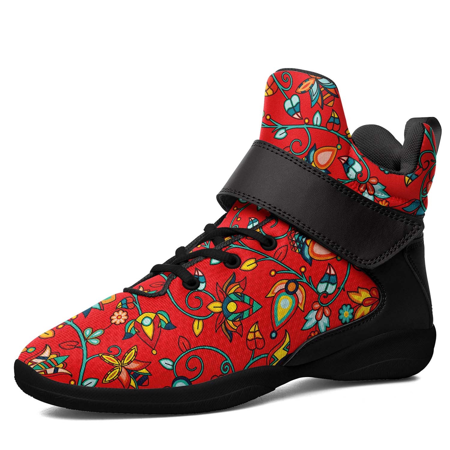 Thorny Path Red Ipottaa Basketball / Sport High Top Shoes - Black Sole