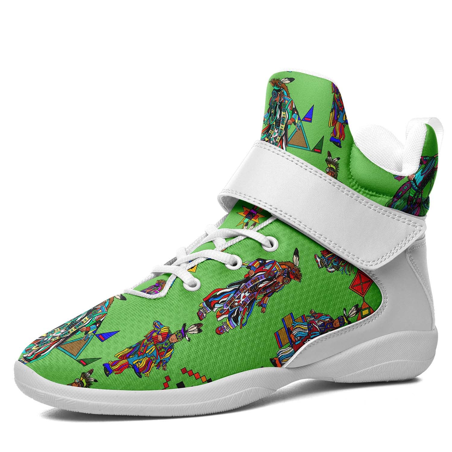 Men's Grass Dancers Ipottaa Basketball / Sport High Top Shoes - White Sole