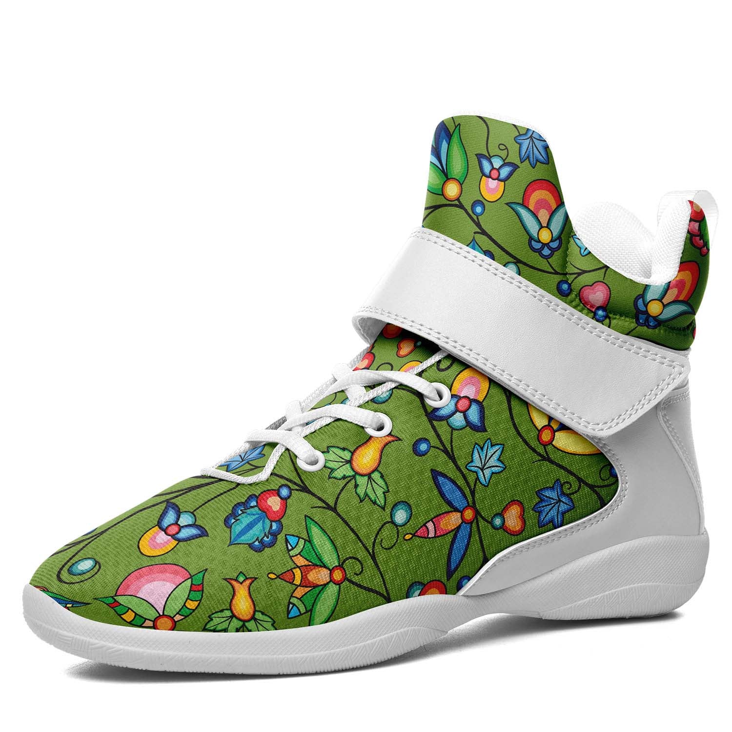Prairie Plains Spirit Sweetgrass Ipottaa Basketball / Sport High Top Shoes - White Sole