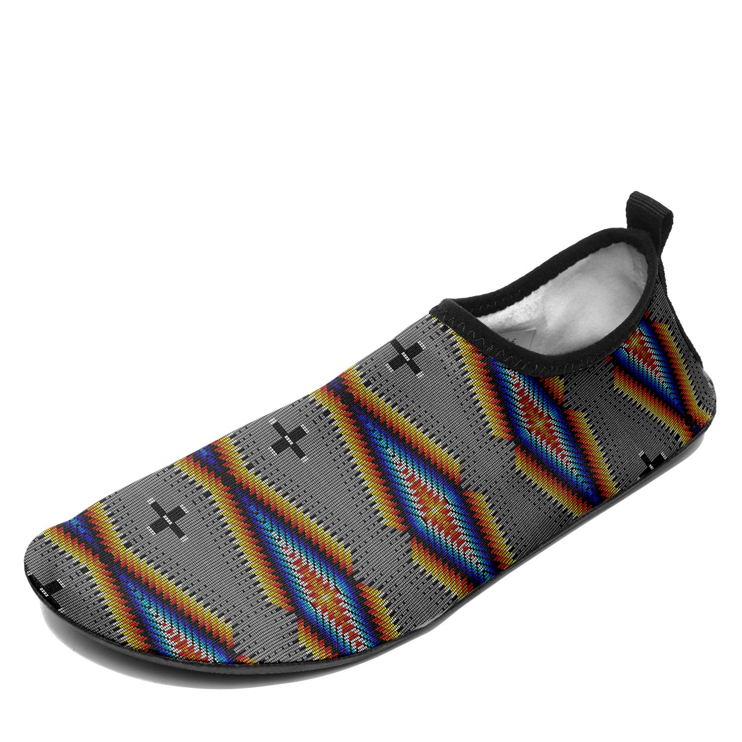 Diamond in the Bluff Grey Kid's Sockamoccs Slip On Shoes