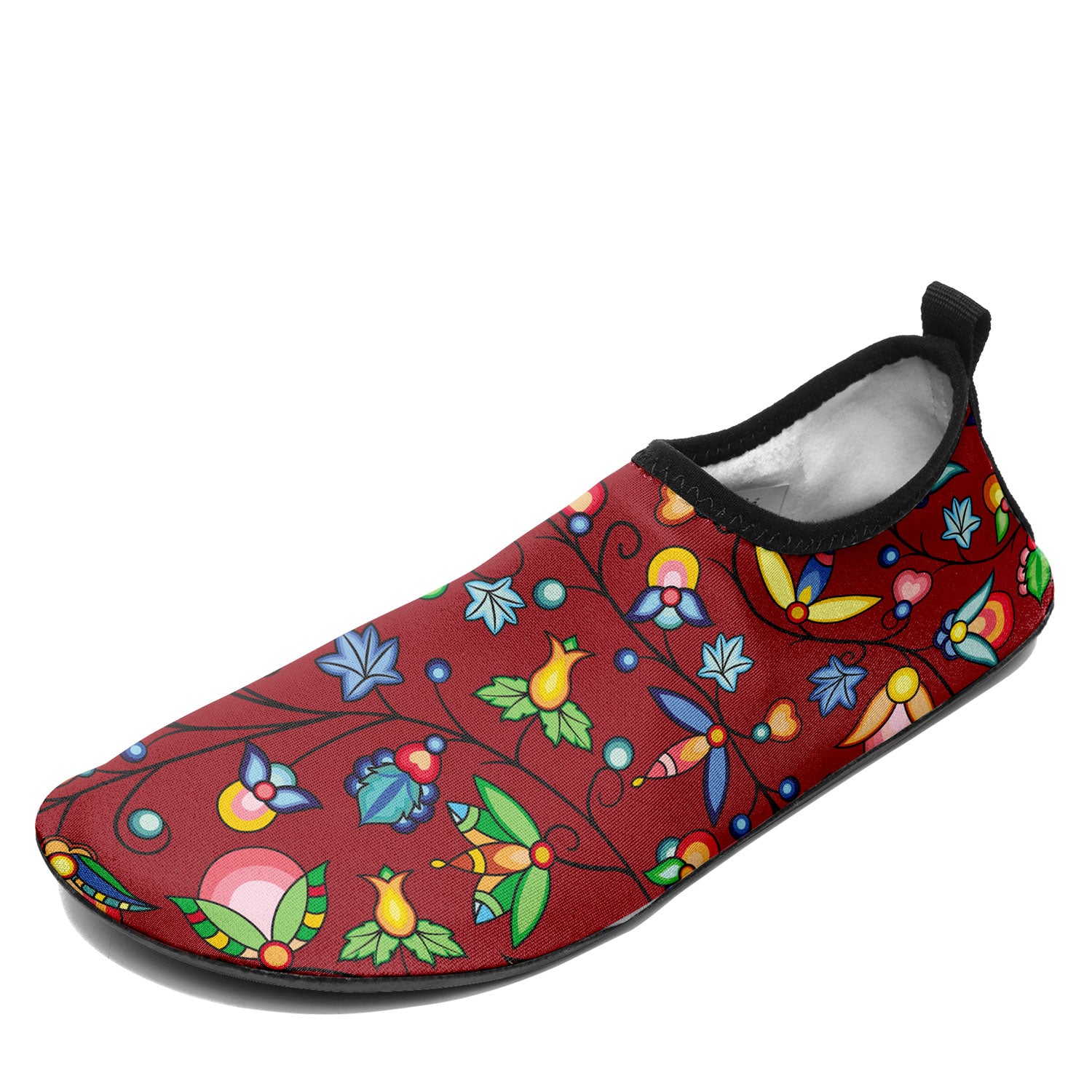 Prairie Plains Spirit Red Kid's Sockamoccs Slip On Shoes