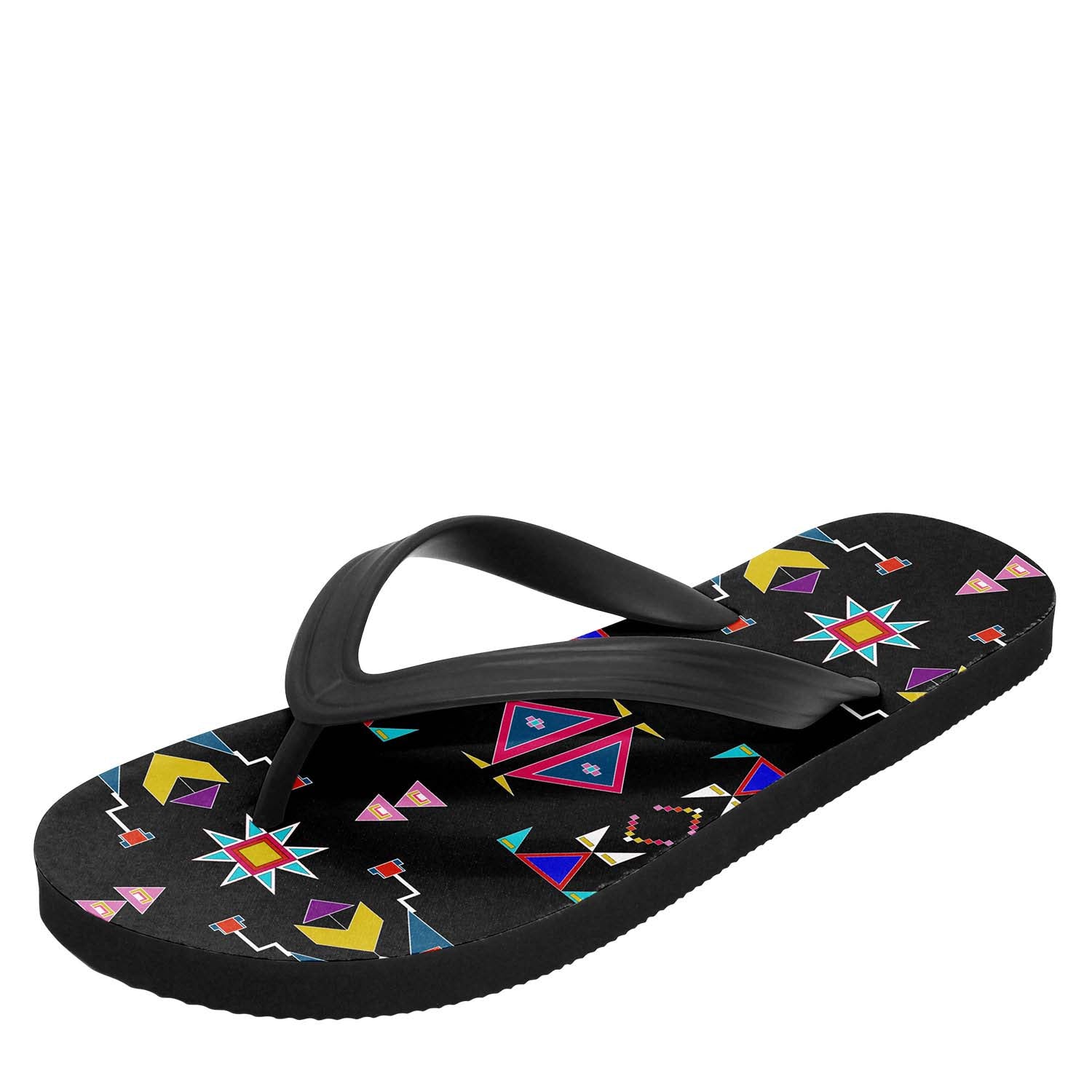Enemy Territory Black Flip Flops