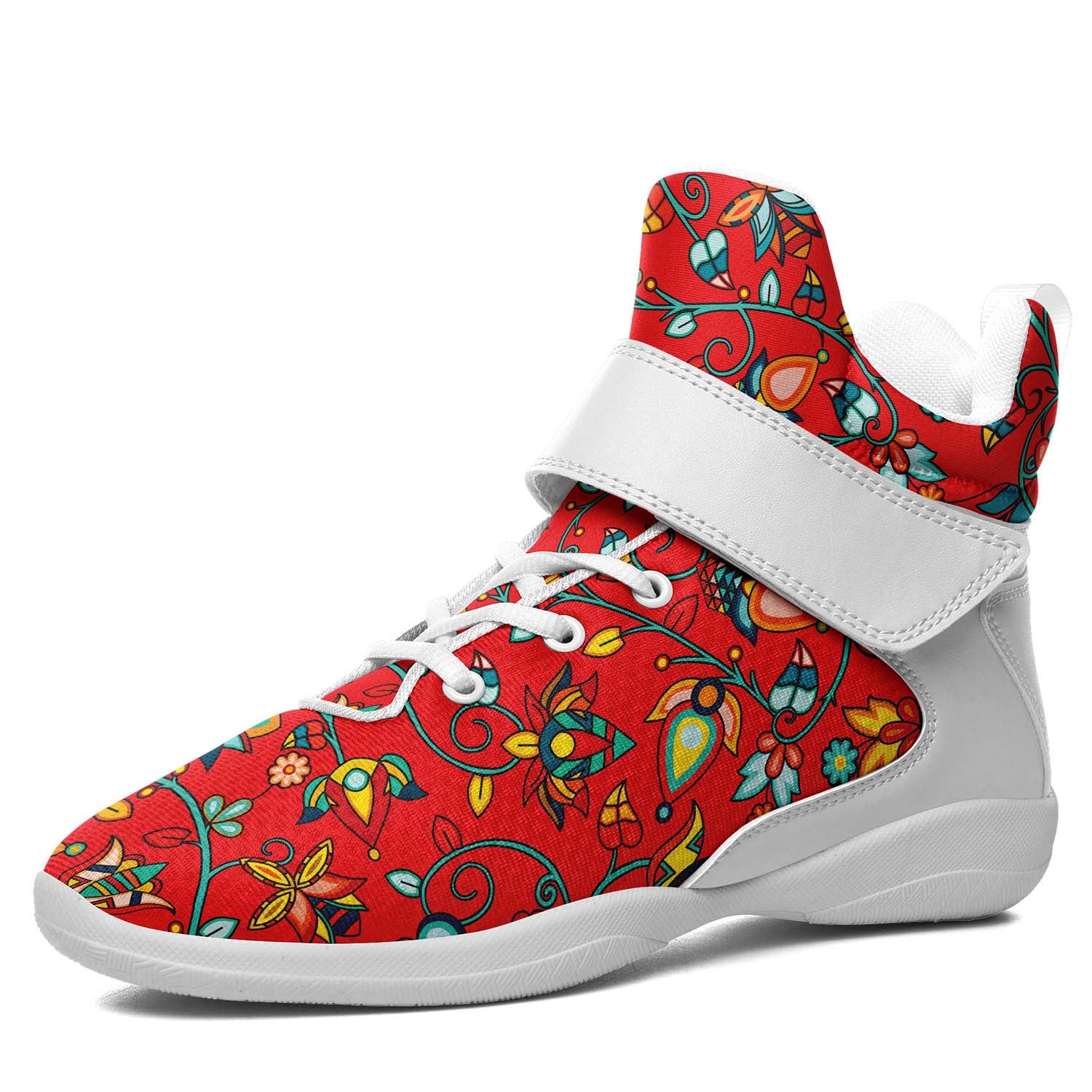 Thorny Path Red Ipottaa Basketball / Sport High Top Shoes - White Sole