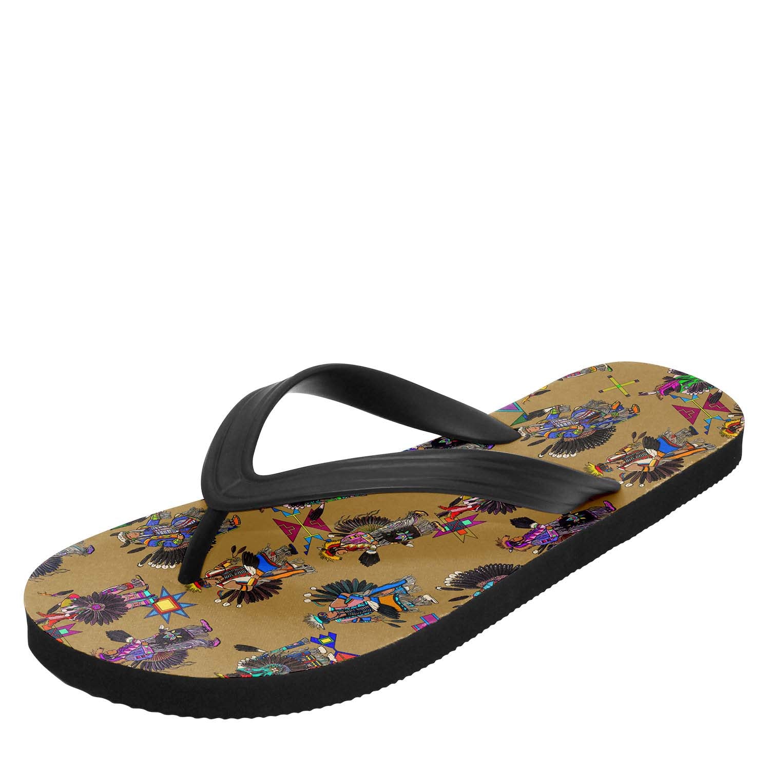 Men's Tradish Dancers Earth Flip Flops
