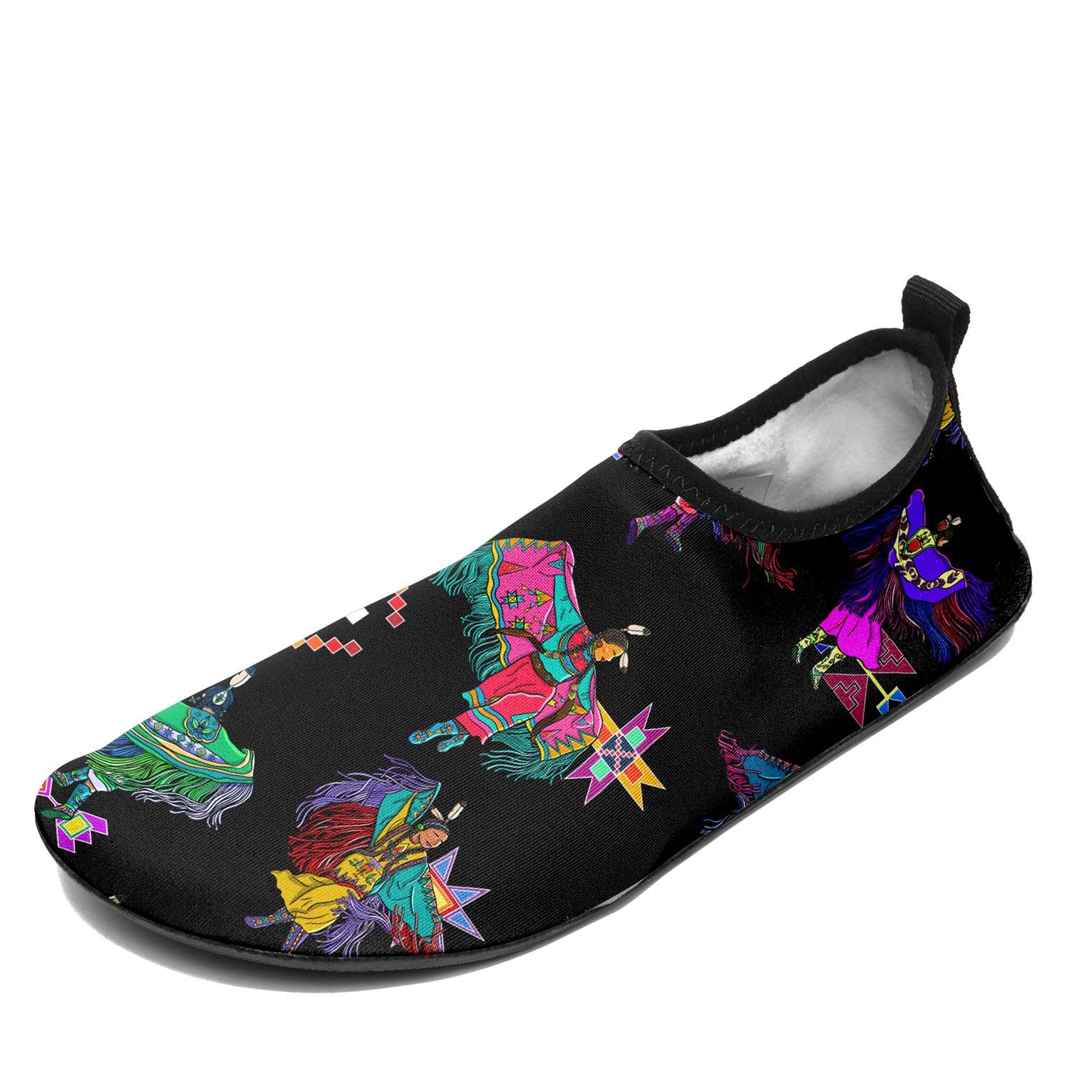 Women's Fancy Dancers Black Sockamoccs