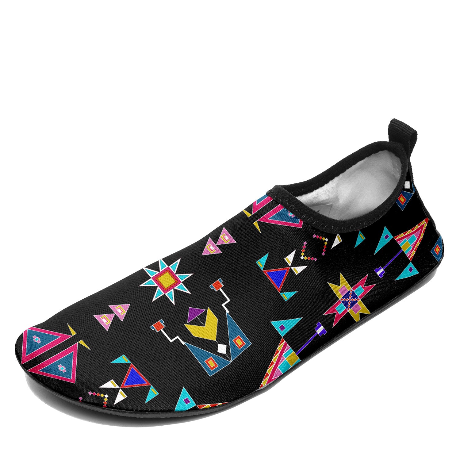 Enemy Territory Black Kid's Sockamoccs Slip On Shoes