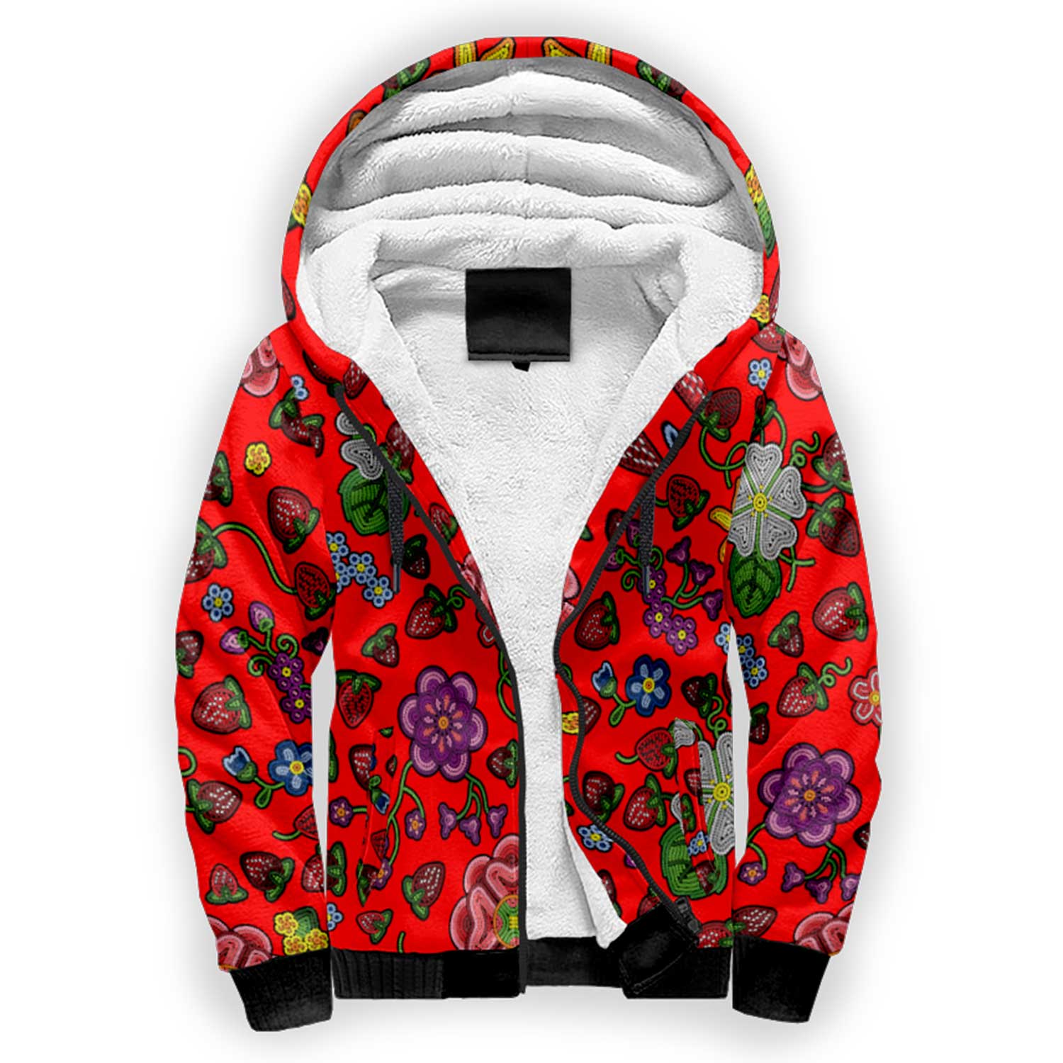 Berry Pop Fire Sherpa Hoodie