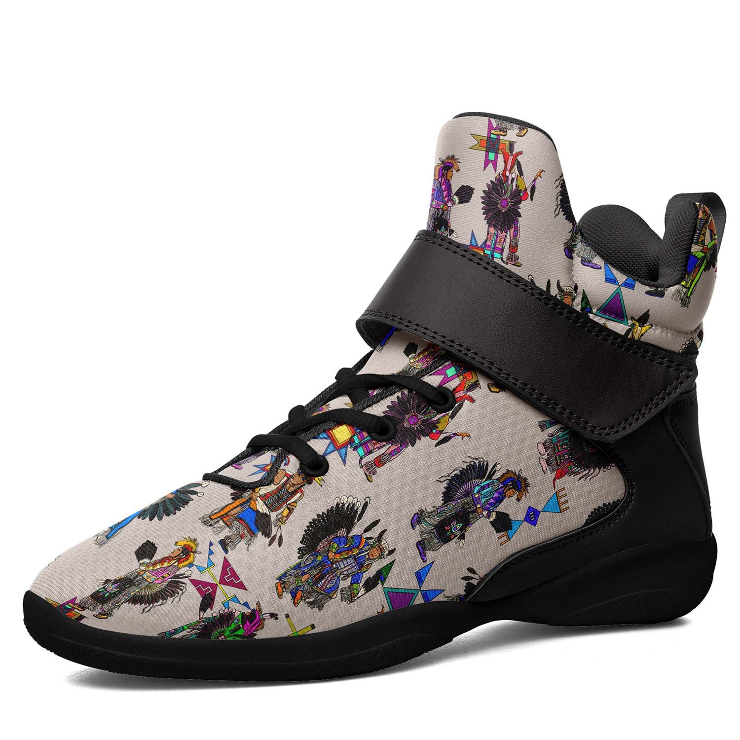 Men's Tradish Dancers Muslin Ipottaa Basketball / Sport High Top Shoes - Black Sole