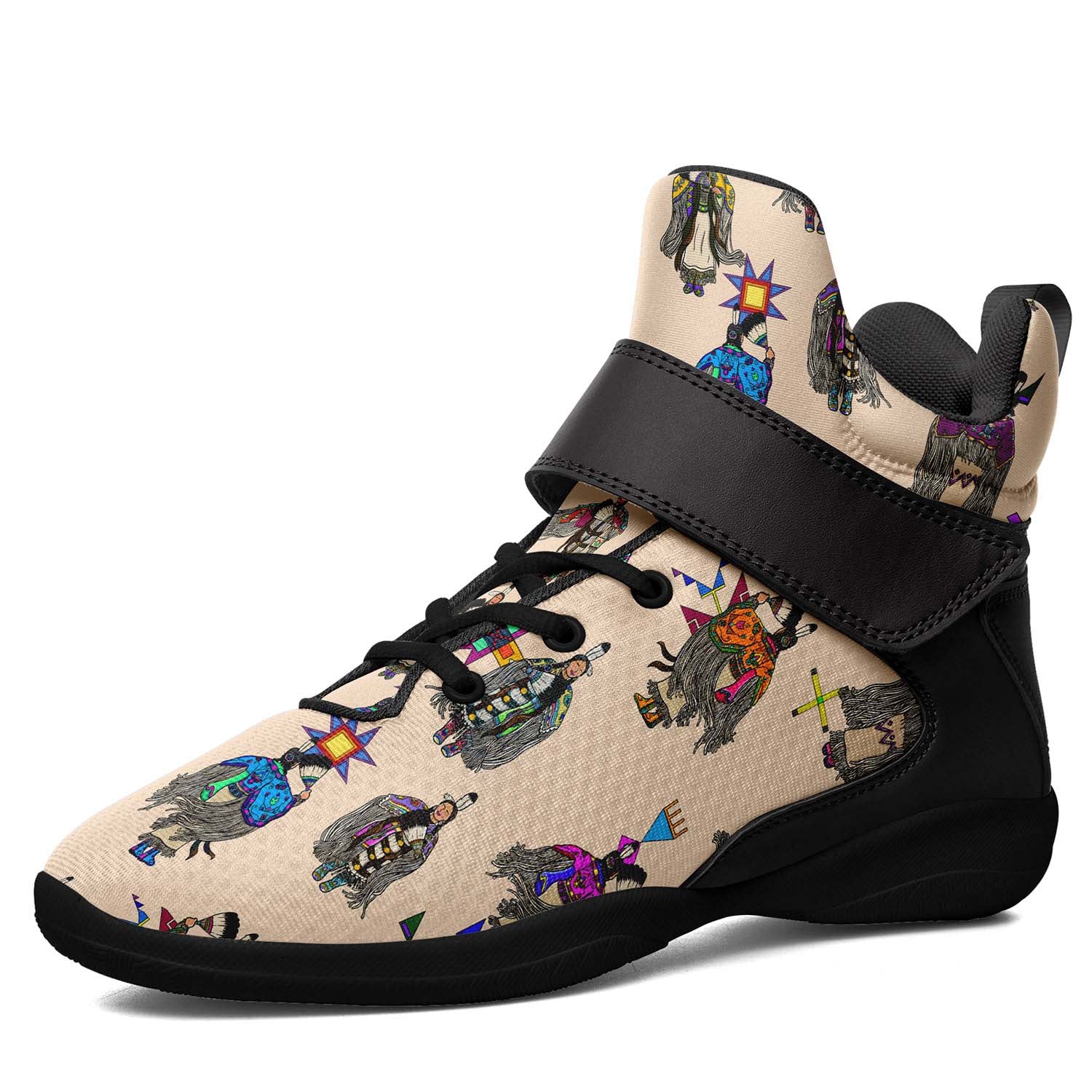 Women's Tradish Dancers Muslin Ipottaa Basketball / Sport High Top Shoes - Black Sole