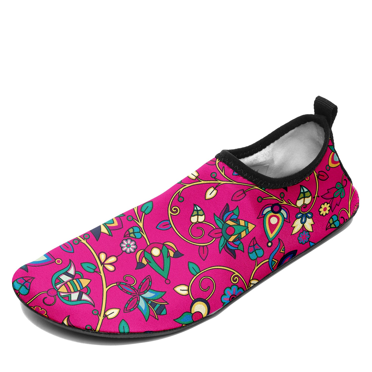 Thorny Path Pink Kid's Sockamoccs Slip On Shoes