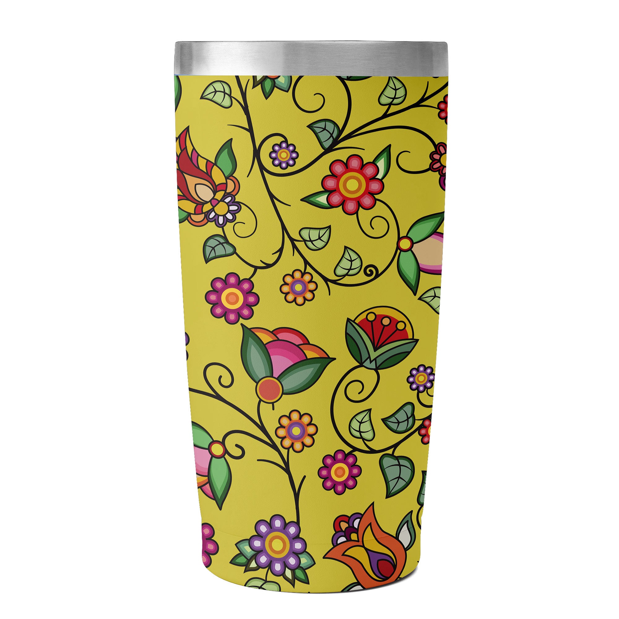 Heartbeat Petals Yellow 15OZ Tumbler