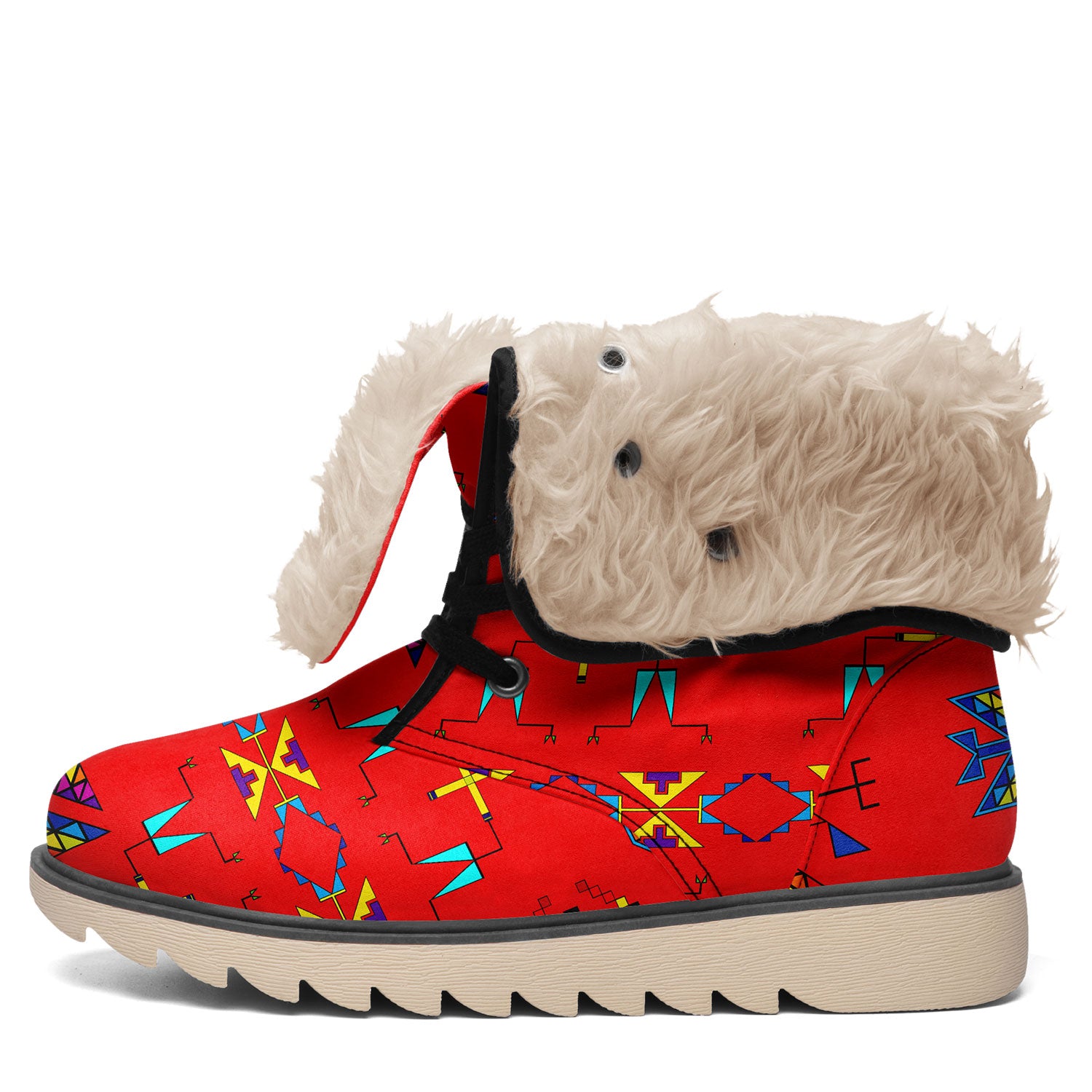 Rainy Chief Rainbow Red Polar Winter Boots