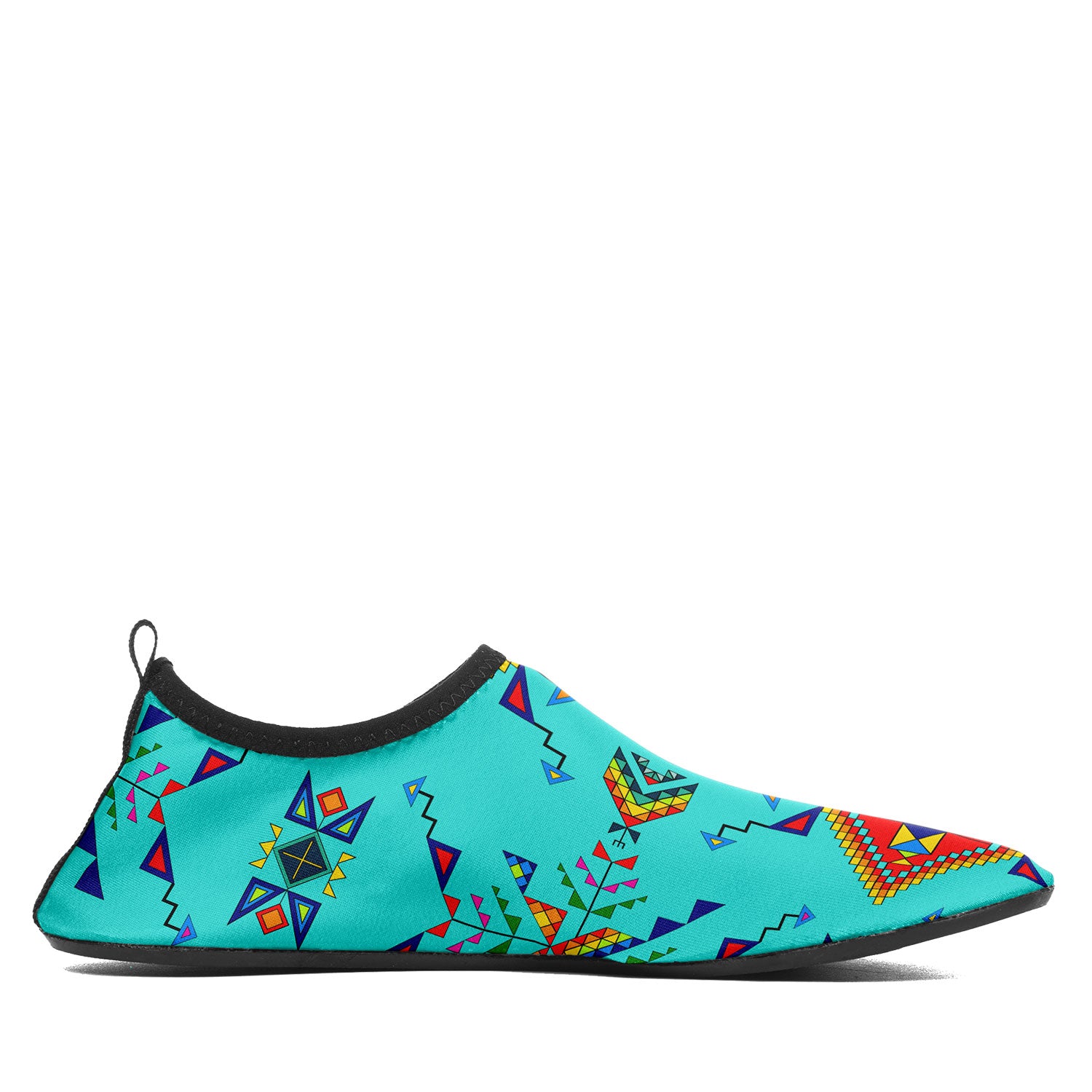 Buffalo Jump Turquoise Kid's Sockamoccs Slip On Shoes