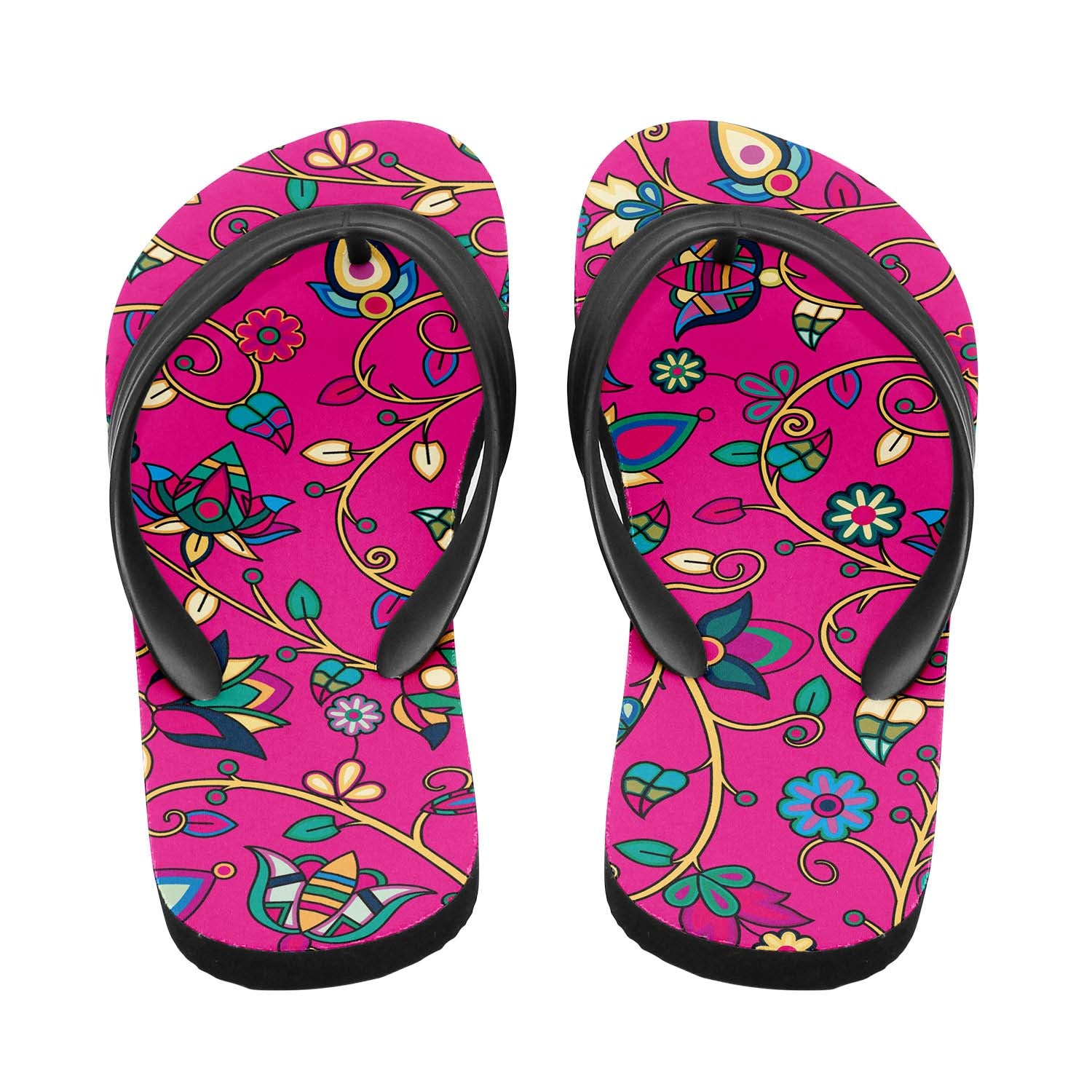 Thorny Path Pink Flip Flops