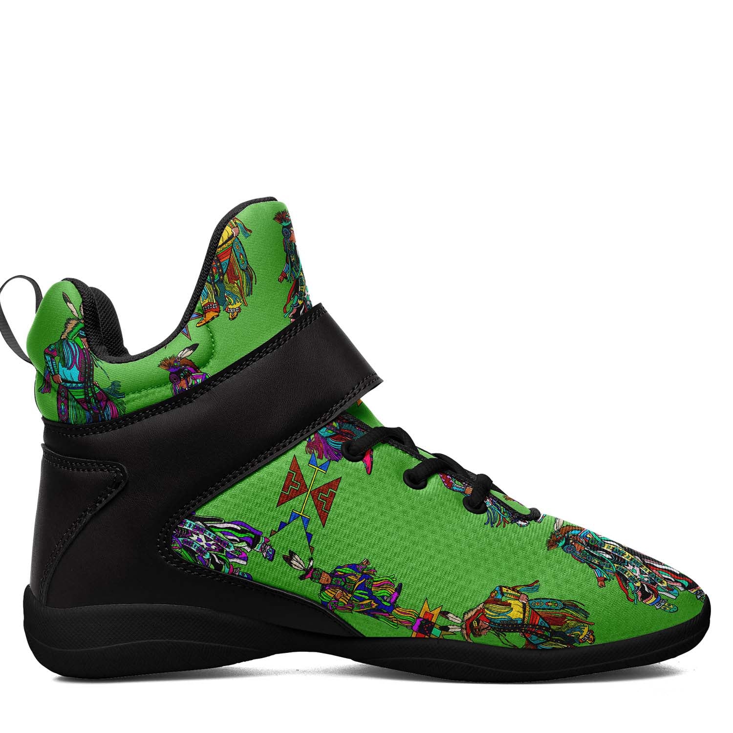 Men's Grass Dancers Ipottaa Basketball / Sport High Top Shoes - Black Sole
