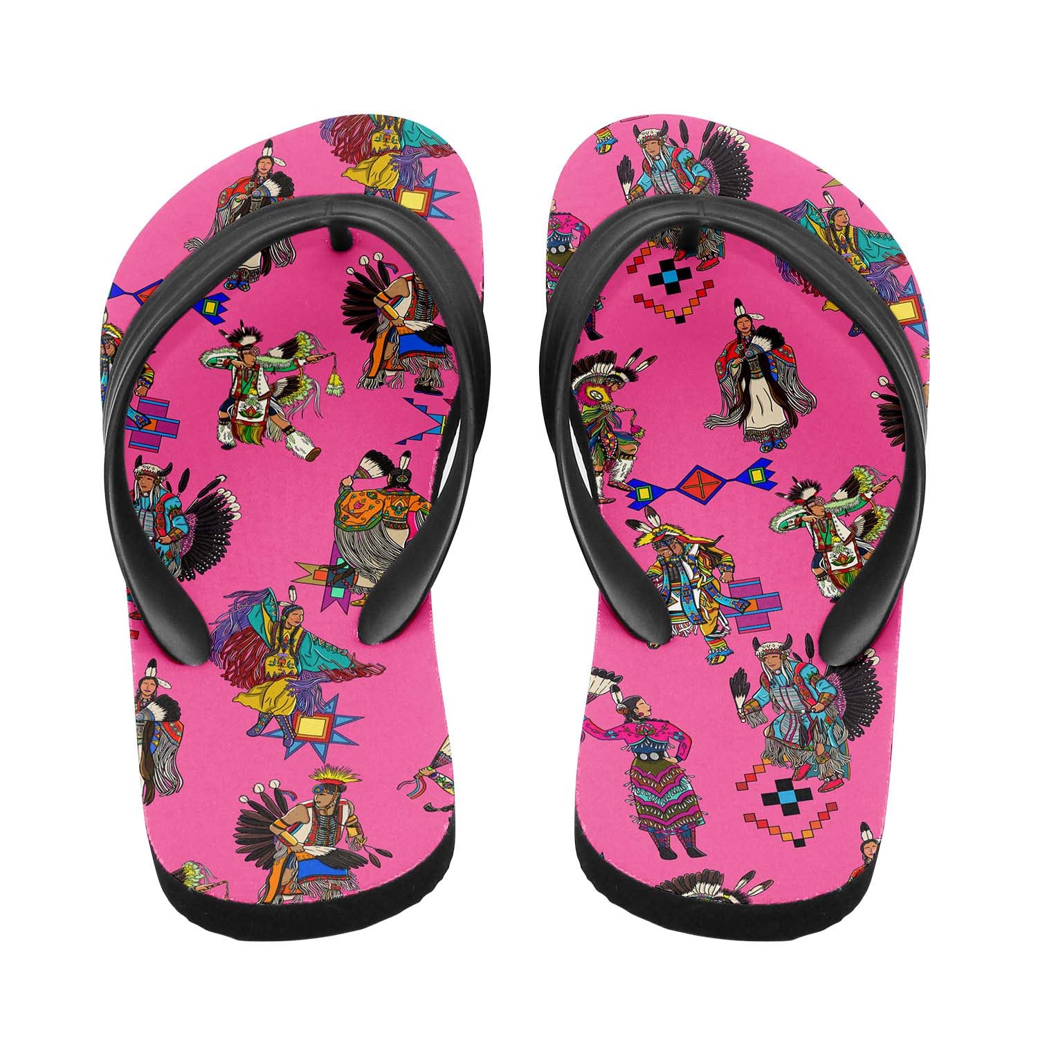 Grand Entry Dancer Pink Flip Flops
