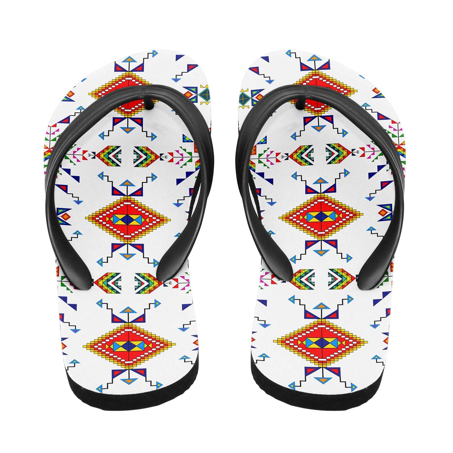 Buffalo Jump White Flip Flops
