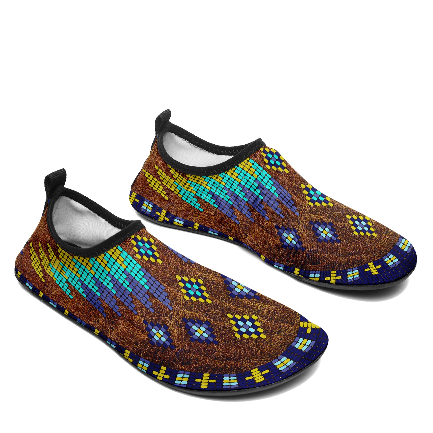 Traditional Powwow 22 Kid's Sockamoccs Slip On Shoes